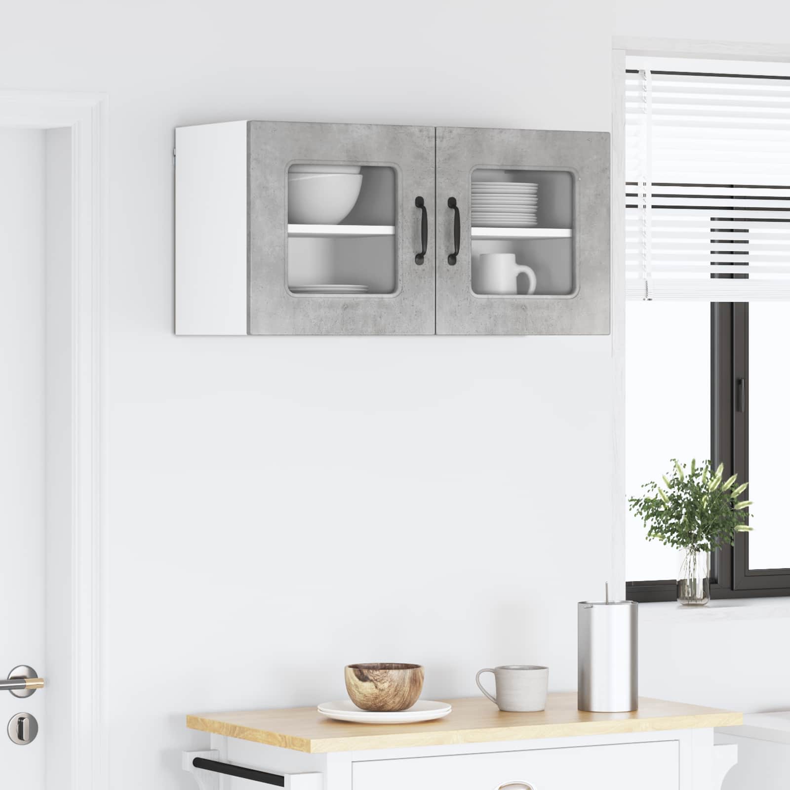 Vaatwasserpaneel Kalmar 2 pcs Beton Grijs 40 x 31 x 40 cm is nu te koop bij PeponiXL, paradijselijk wonen!