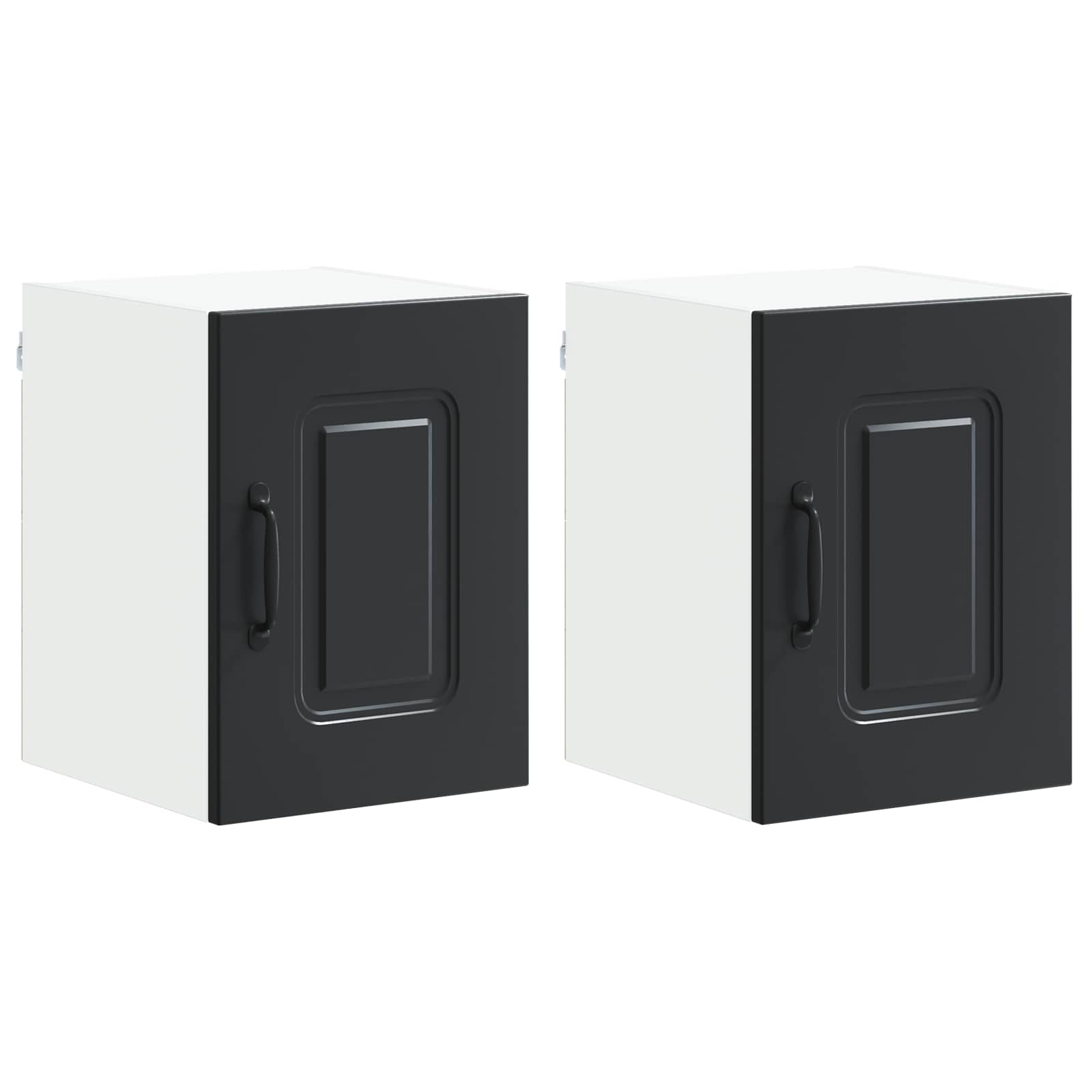 Vaatwasserpaneel met opslag Kalmar 2 pcs Zwart 30 x 31 x 40 cm is nu te koop bij PeponiXL, paradijselijk wonen!