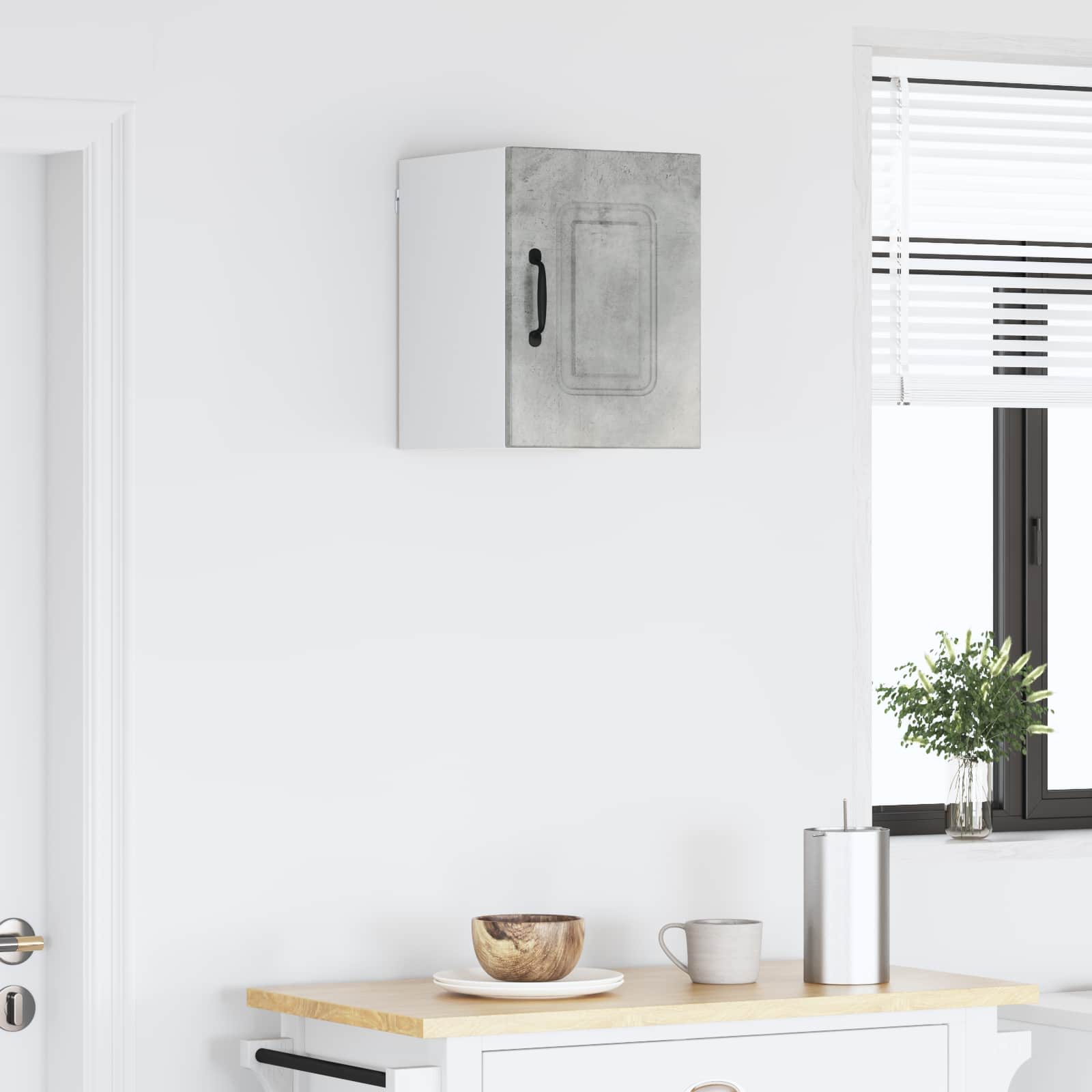 Keukenkast Kalmar Beton Grijs 30 x 31 x 40 cm Bewerkt hout is nu te koop bij PeponiXL, paradijselijk wonen!