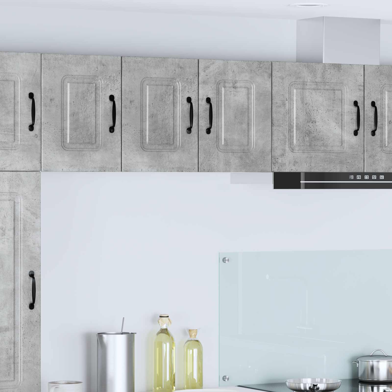 Vaatwasserpaneel Kalmar 2 pcs Beton Grijs 30 x 31 x 40 cm is nu te koop bij PeponiXL, paradijselijk wonen!