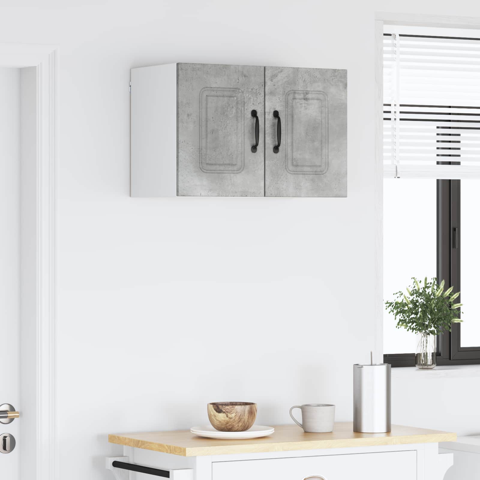 Vaatwasserpaneel Kalmar 2 pcs Beton Grijs 30 x 31 x 40 cm is nu te koop bij PeponiXL, paradijselijk wonen!