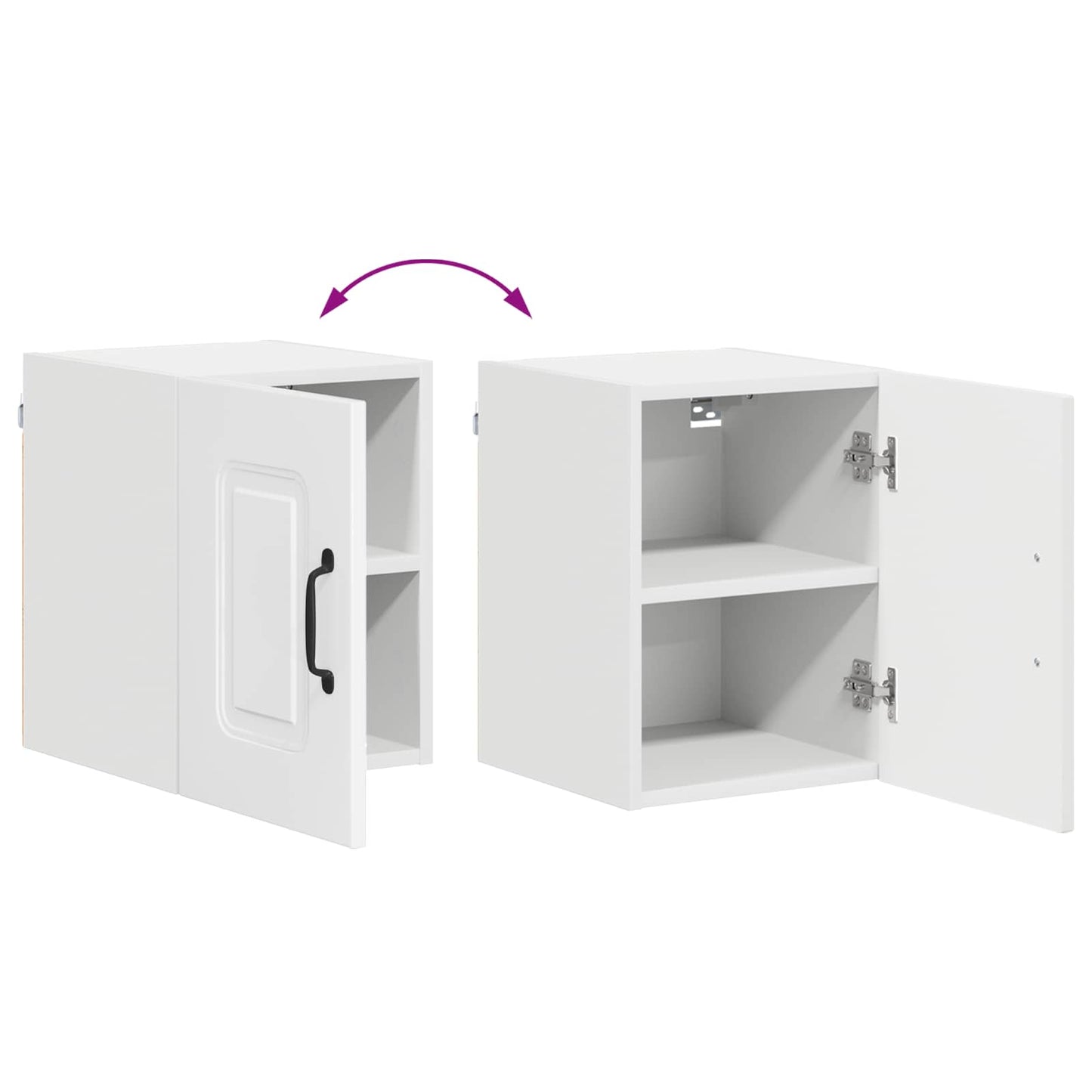 Keukenkast Kalmar Hoogglans wit 30 x 31 x 40 cm Bewerkt hout is nu te koop bij PeponiXL, paradijselijk wonen!