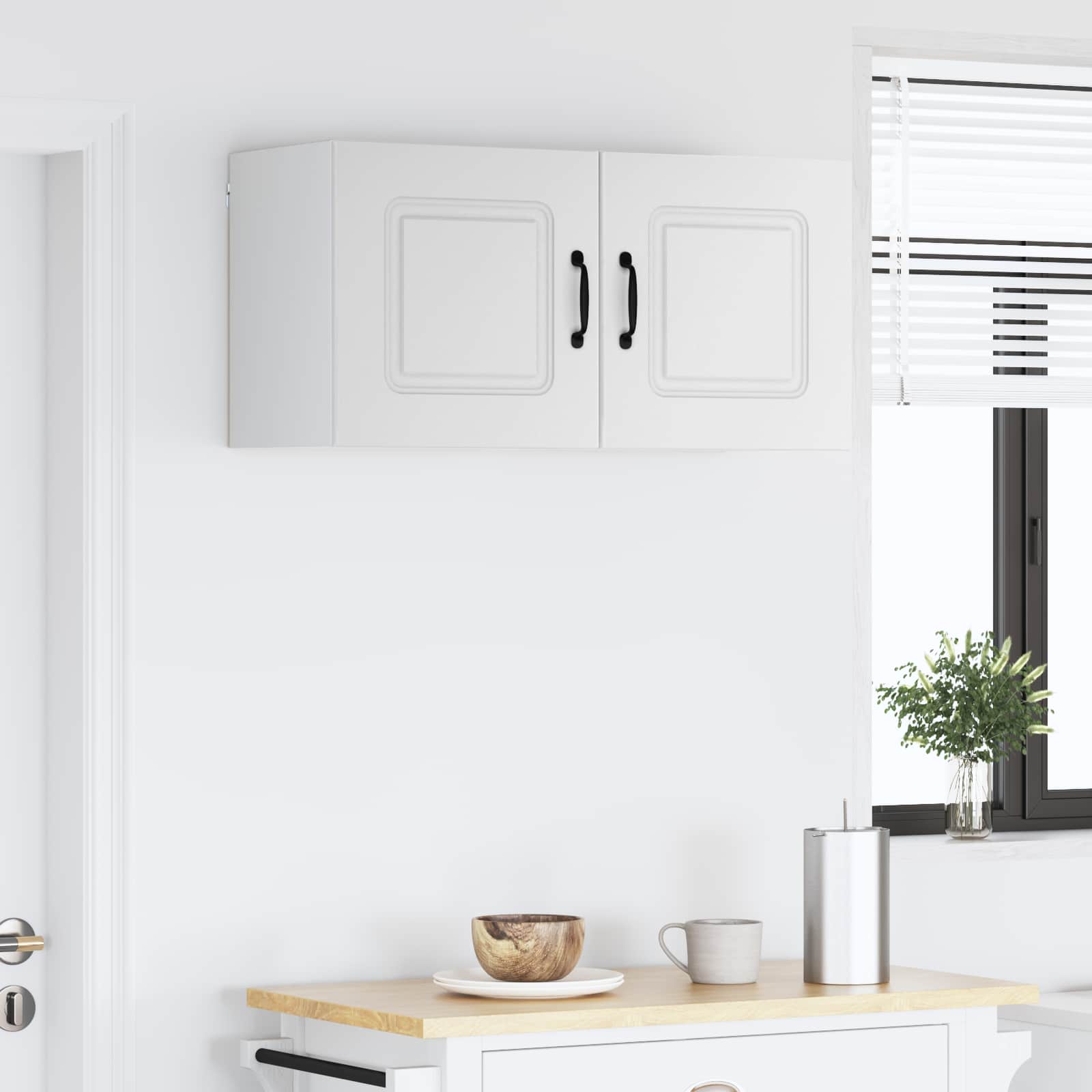 Keukenkast Kalmar 2 pcs Wit 40 x 31 x 40 cm Bewerkt hout is nu te koop bij PeponiXL, paradijselijk wonen!