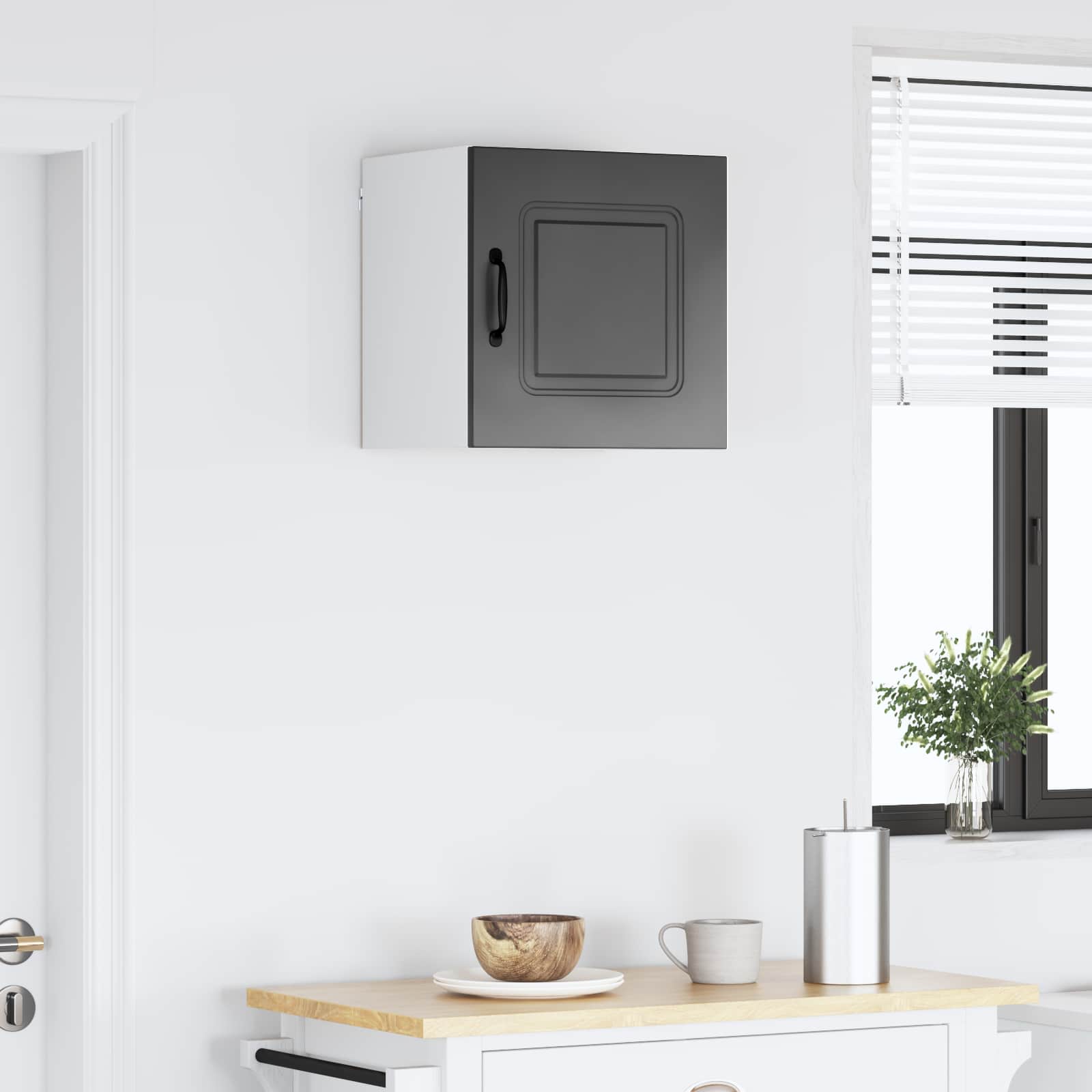 Keukenkast met opslag Kalmar Zwart 40 x 31 x 40 cm Bewerkt hout is nu te koop bij PeponiXL, paradijselijk wonen!