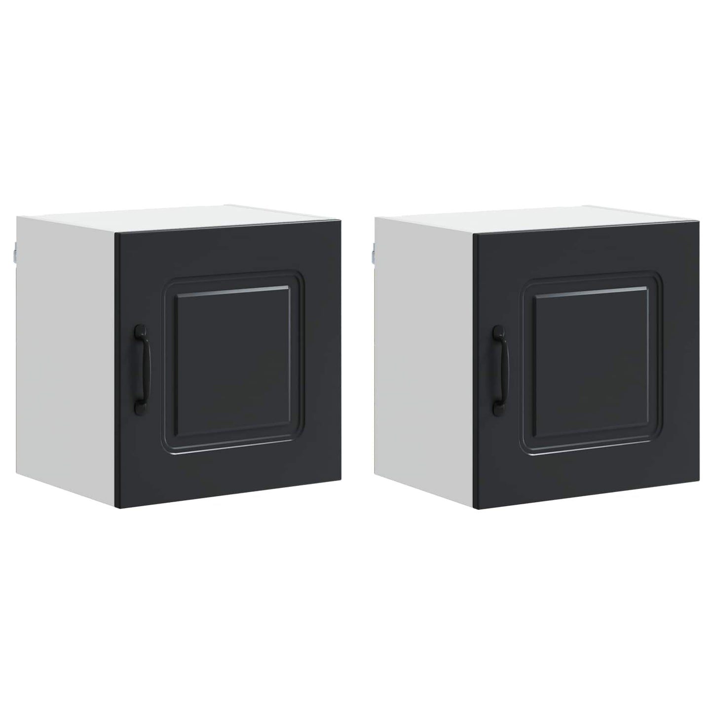 Vaatwasserpaneel met opslag Kalmar 2 pcs Zwart 40 x 31 x 40 cm is nu te koop bij PeponiXL, paradijselijk wonen!