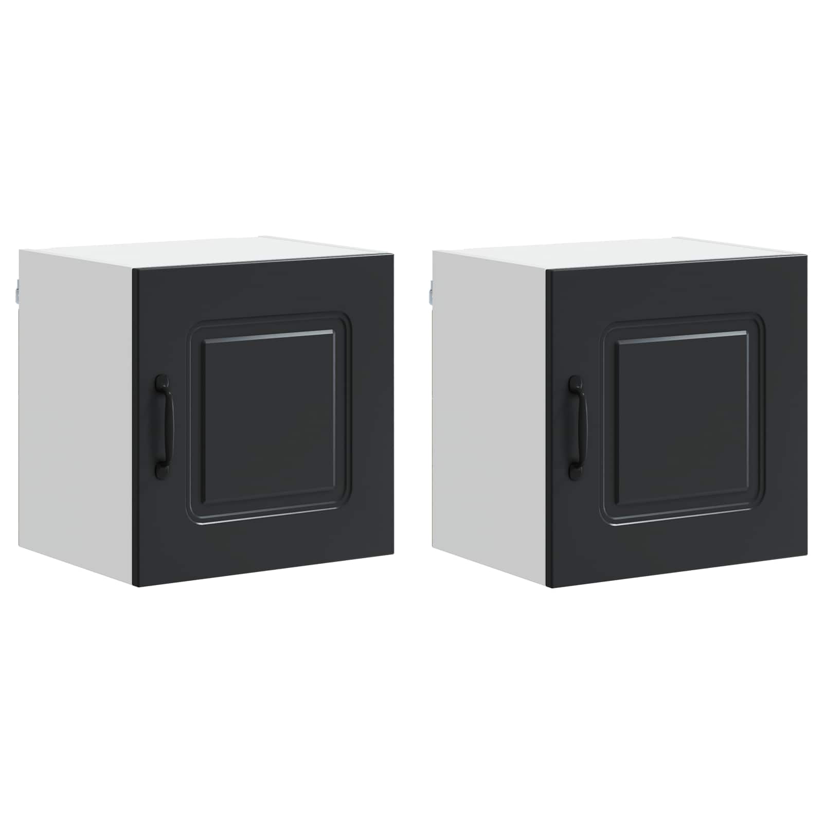 Vaatwasserpaneel met opslag Kalmar 2 pcs Zwart 40 x 31 x 40 cm is nu te koop bij PeponiXL, paradijselijk wonen!