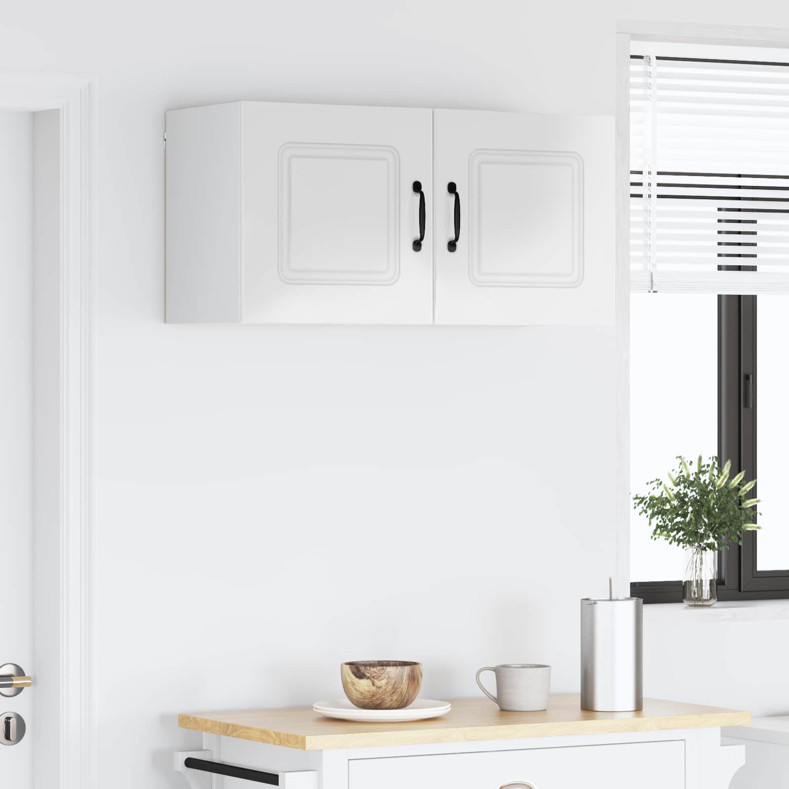 Keukenkast Kalmar 2 pcs Hoogglans wit 40 x 31 x 40 cm is nu te koop bij PeponiXL, paradijselijk wonen!