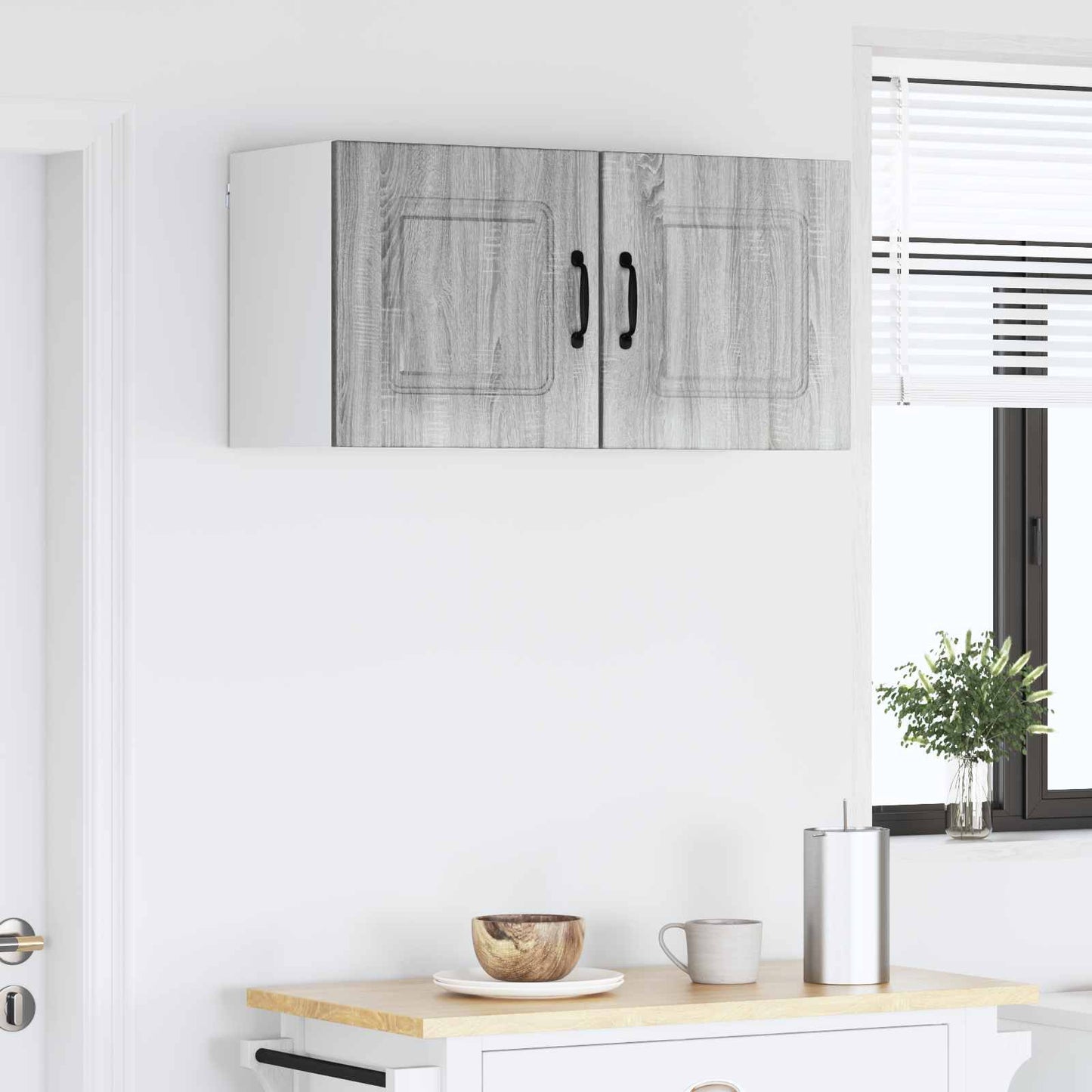 Keukenkast met opslag Kalmar 2 pcs Grijs Sonoma 40 x 31 x 40 cm is nu te koop bij PeponiXL, paradijselijk wonen!