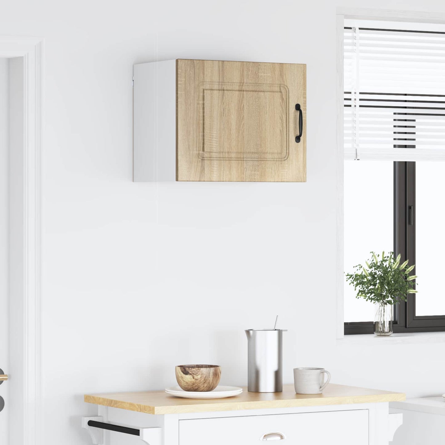 Keukenkast Kalmar Sonoma Eiken 50 x 31 x 40 cm Bewerkt hout is nu te koop bij PeponiXL, paradijselijk wonen!