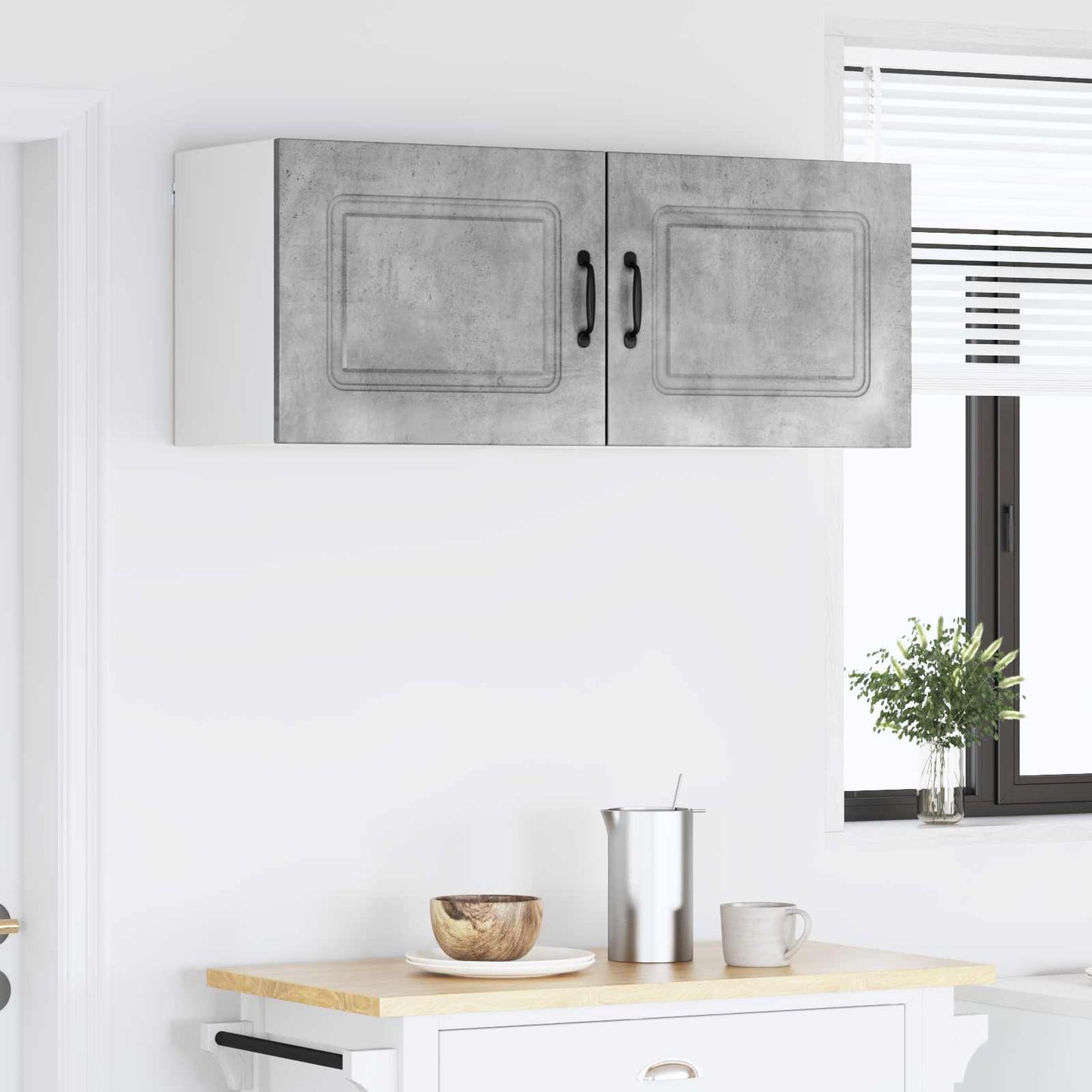 Keukenkast met opslag Kalmar 2 pcs Beton Grijs 50 x 31 x 40 cm is nu te koop bij PeponiXL, paradijselijk wonen!