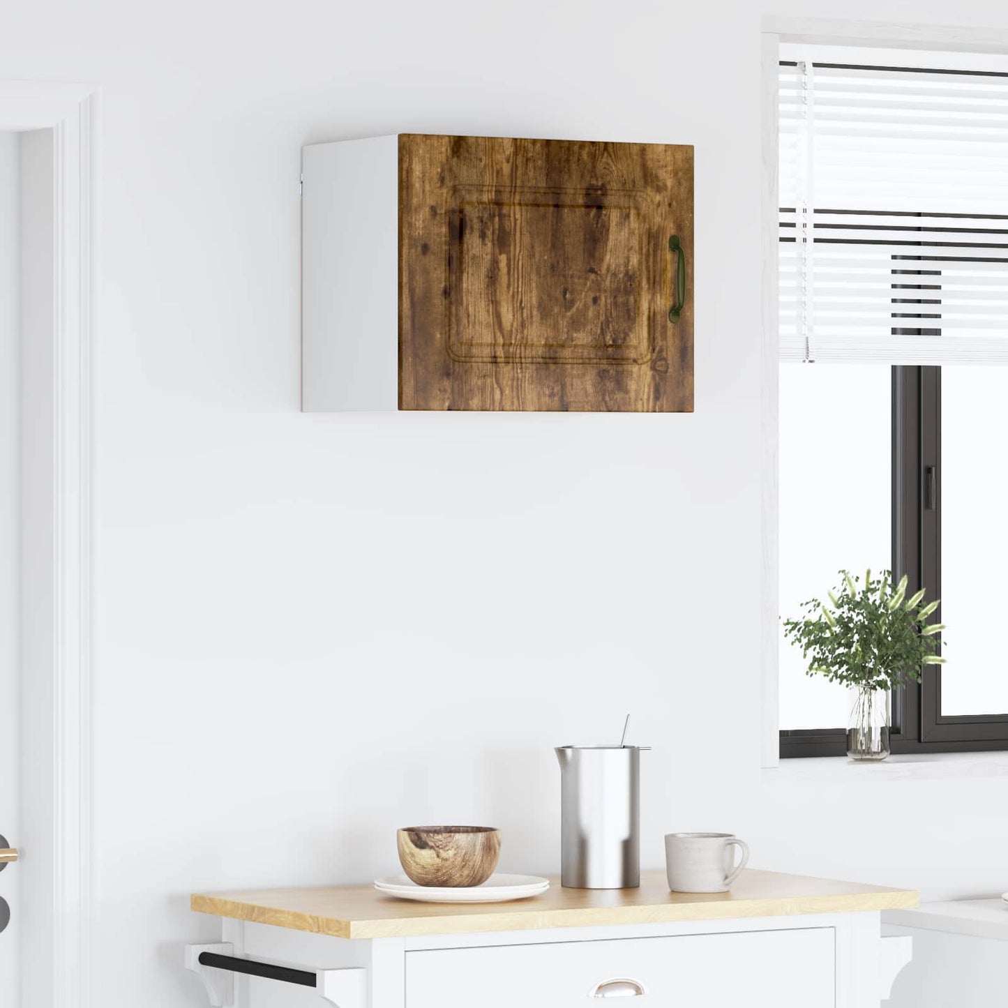 Keukenkast Kalmar Gerookt eiken 50 x 31 x 40 cm Bewerkt hout is nu te koop bij PeponiXL, paradijselijk wonen!