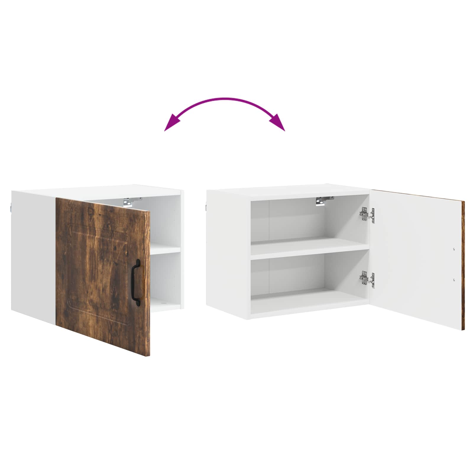 Keukenkast Kalmar Gerookt eiken 50 x 31 x 40 cm Bewerkt hout is nu te koop bij PeponiXL, paradijselijk wonen!