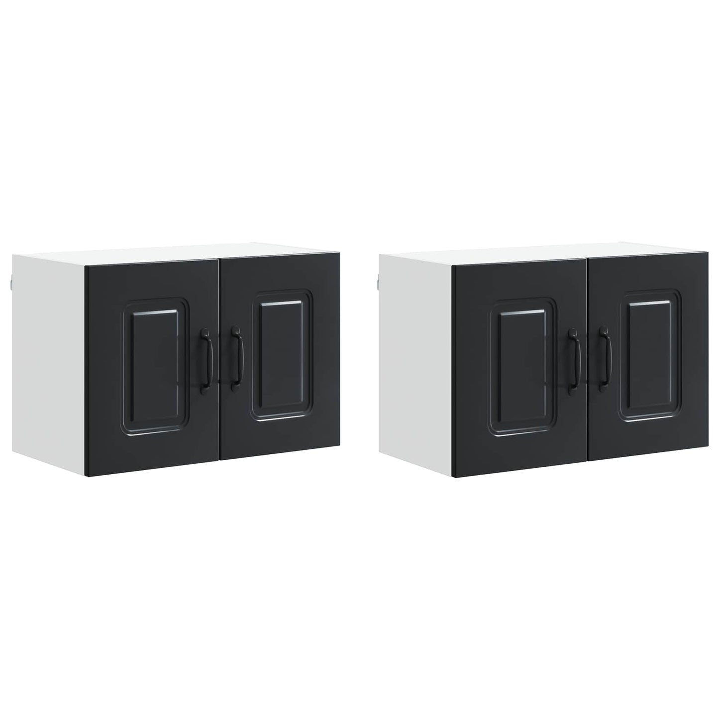 Vaatwasserpaneel met opslag Kalmar 2 pcs Zwart 60 x 31 x 40 cm is nu te koop bij PeponiXL, paradijselijk wonen!