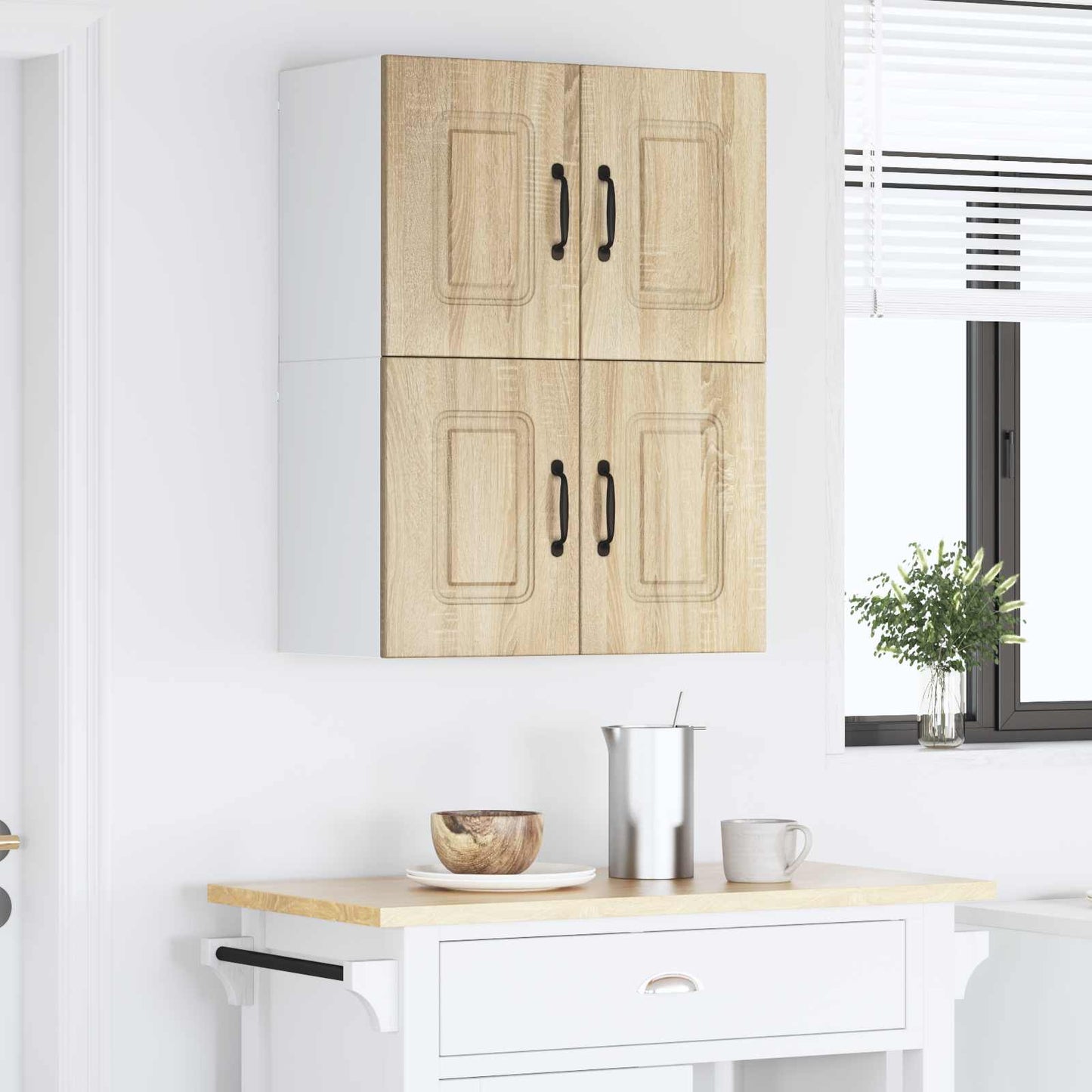 Keukenkast met opslag Kalmar 2 pcs Sonoma Eiken 60 x 31 x 40 cm is nu te koop bij PeponiXL, paradijselijk wonen!