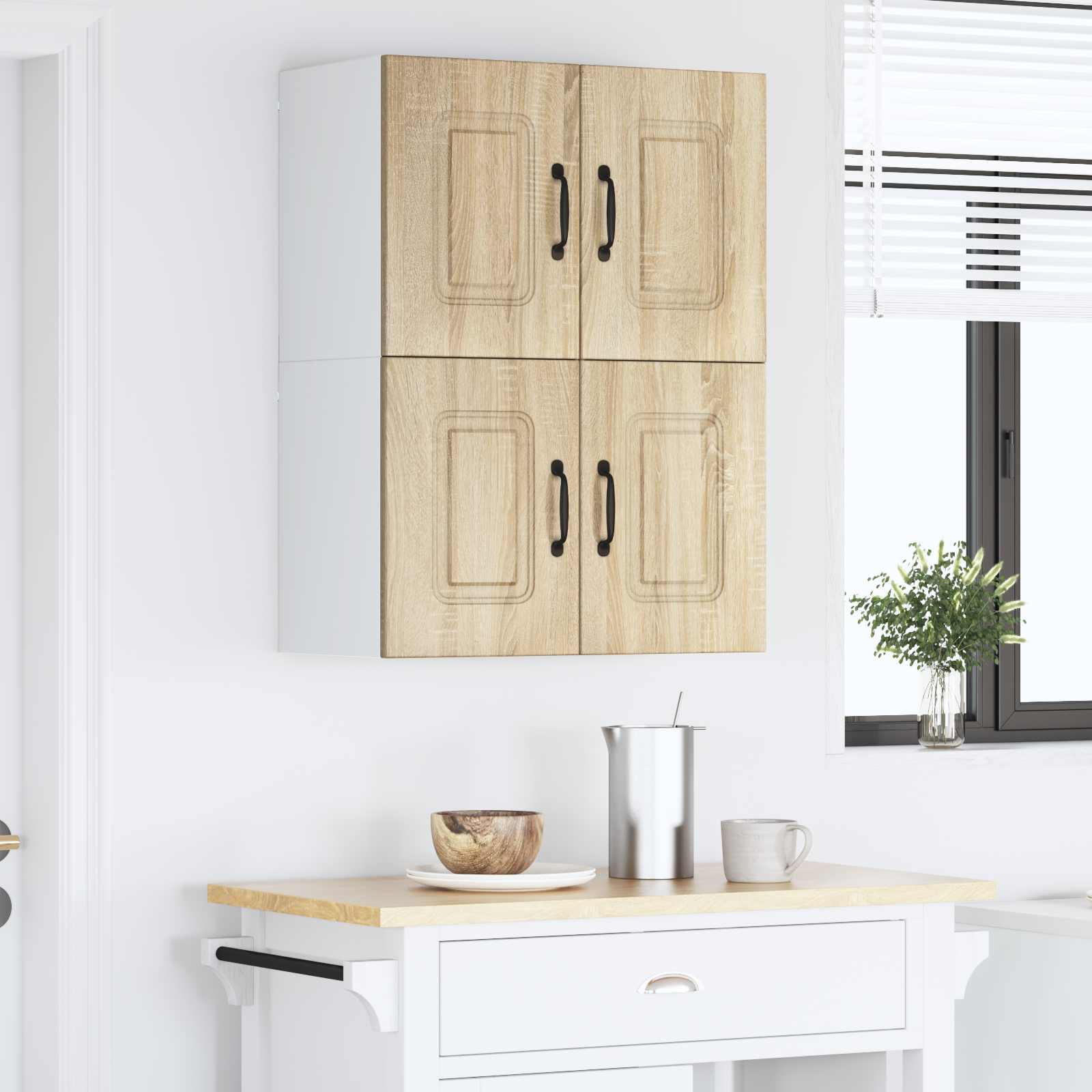 Keukenkast met opslag Kalmar 2 pcs Sonoma Eiken 60 x 31 x 40 cm is nu te koop bij PeponiXL, paradijselijk wonen!