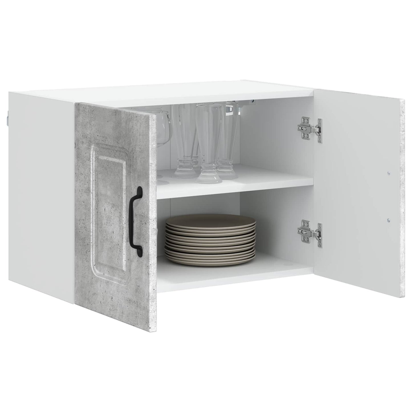 Keukenkast Kalmar Beton Grijs 60 x 31 x 40 cm Bewerkt hout is nu te koop bij PeponiXL, paradijselijk wonen!