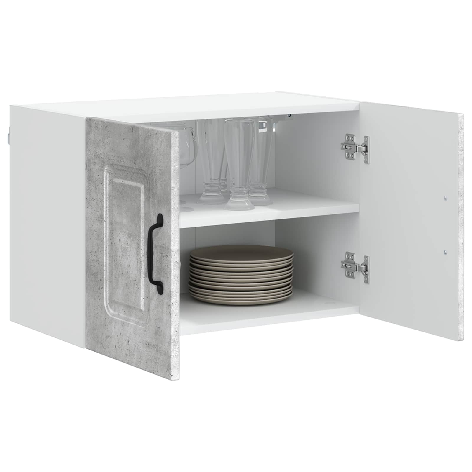 Keukenkast Kalmar Beton Grijs 60 x 31 x 40 cm Bewerkt hout is nu te koop bij PeponiXL, paradijselijk wonen!