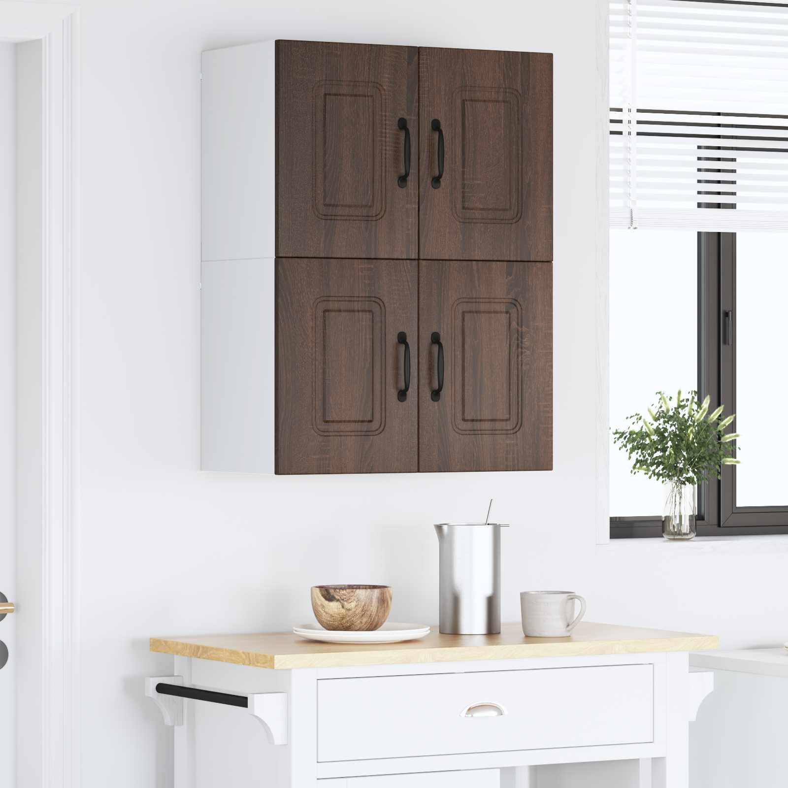 Vaatwasserpaneel Kalmar 2 pcs Bruin Eiken 60 x 31 x 40 cm is nu te koop bij PeponiXL, paradijselijk wonen!