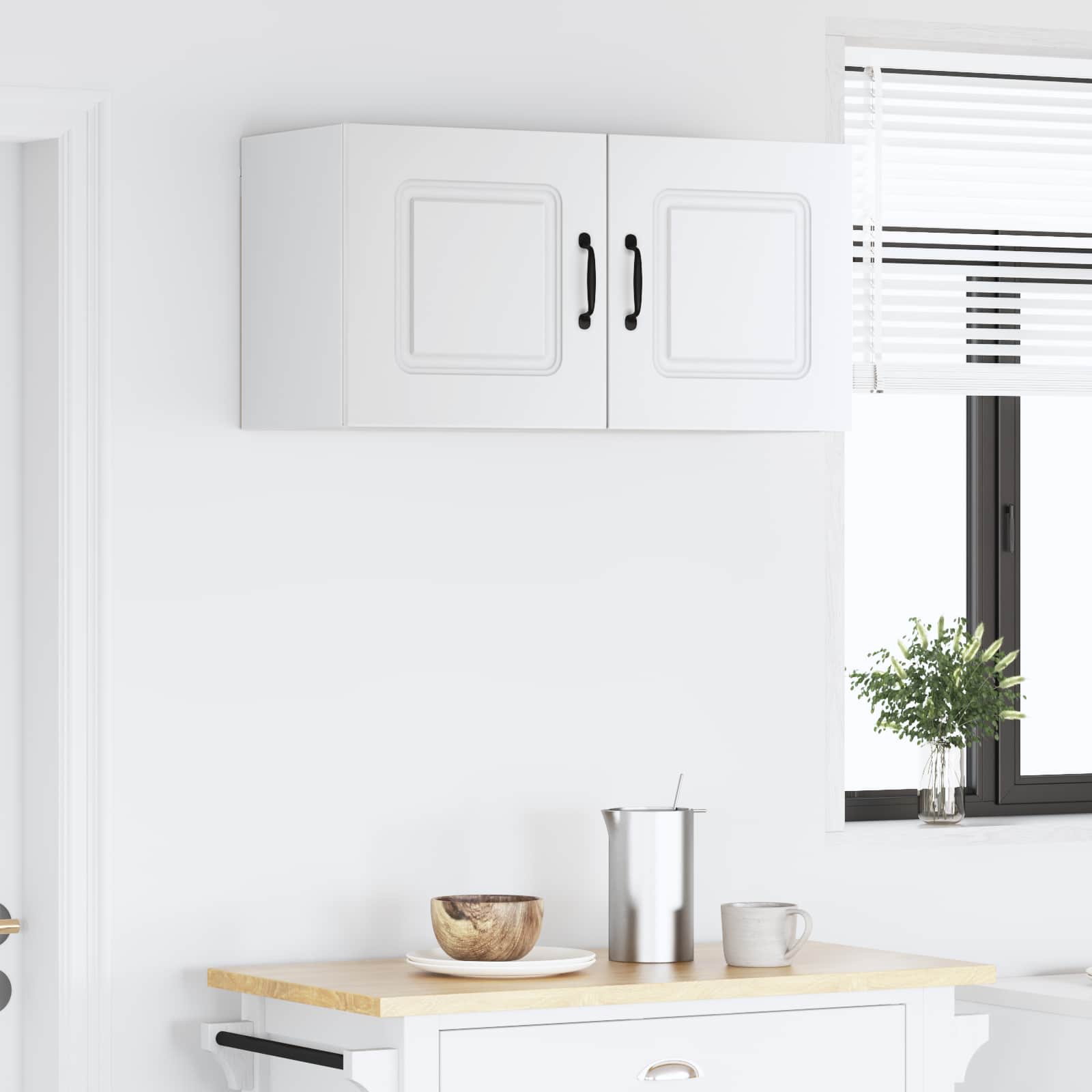 Keukenkast met opslag Kalmar Wit 80 x 31 x 40 cm Bewerkt hout is nu te koop bij PeponiXL, paradijselijk wonen!