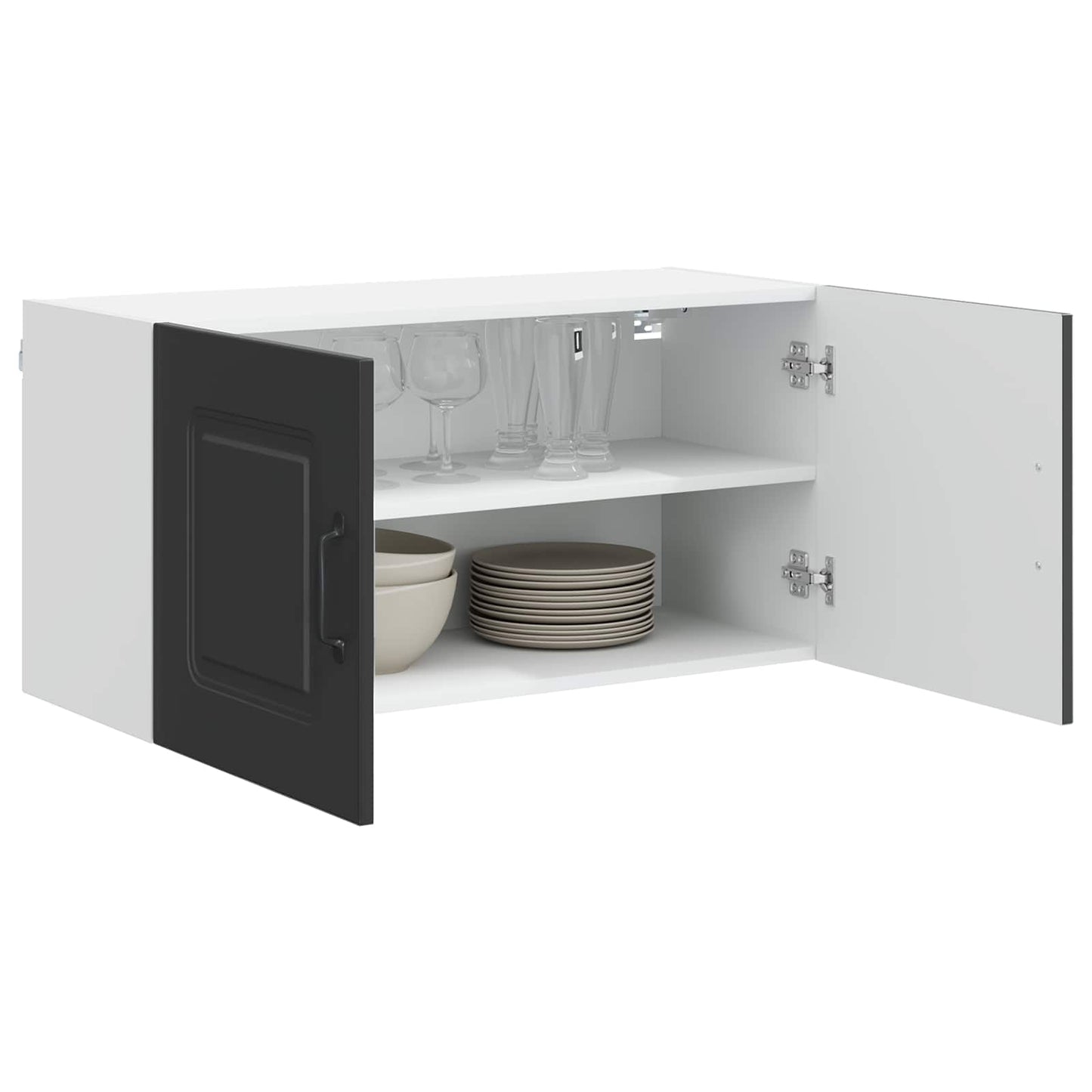 Vaatwasserpaneel Kalmar Zwart 80 x 31 x 40 cm Bewerkt hout is nu te koop bij PeponiXL, paradijselijk wonen!