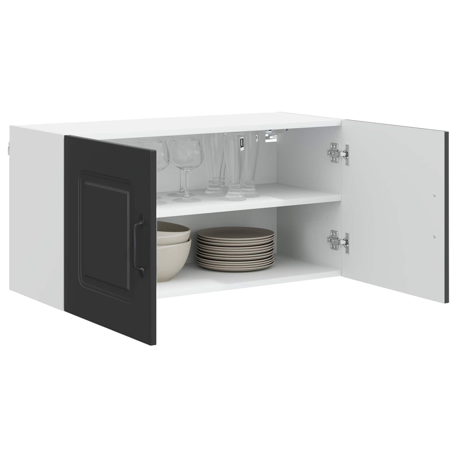 Vaatwasserpaneel Kalmar Zwart 80 x 31 x 40 cm Bewerkt hout is nu te koop bij PeponiXL, paradijselijk wonen!