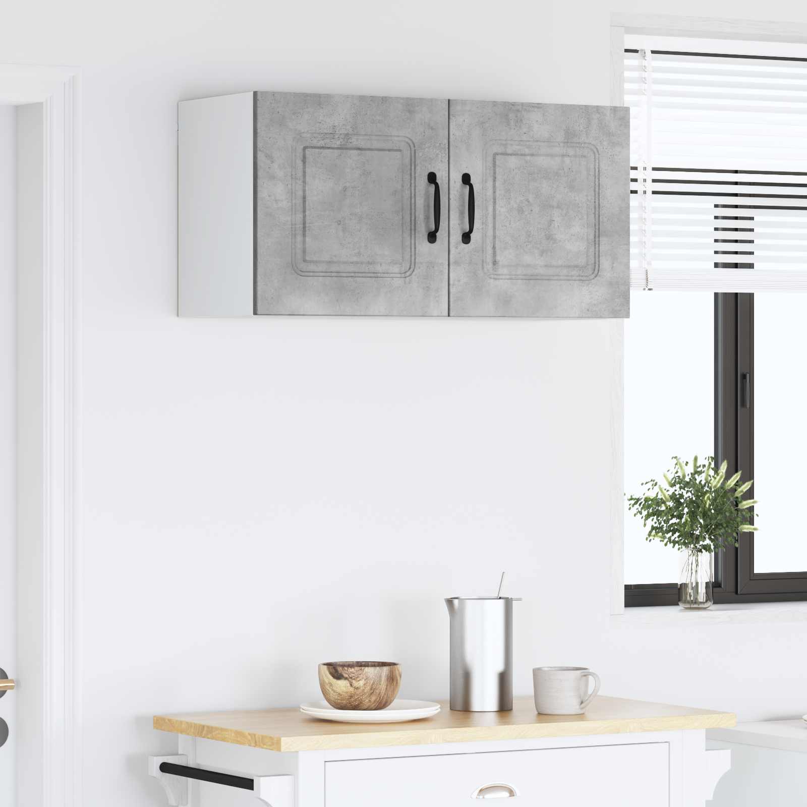 Vaatwasserpaneel met opslag Kalmar Beton Grijs 80 x 31 x 40 cm is nu te koop bij PeponiXL, paradijselijk wonen!