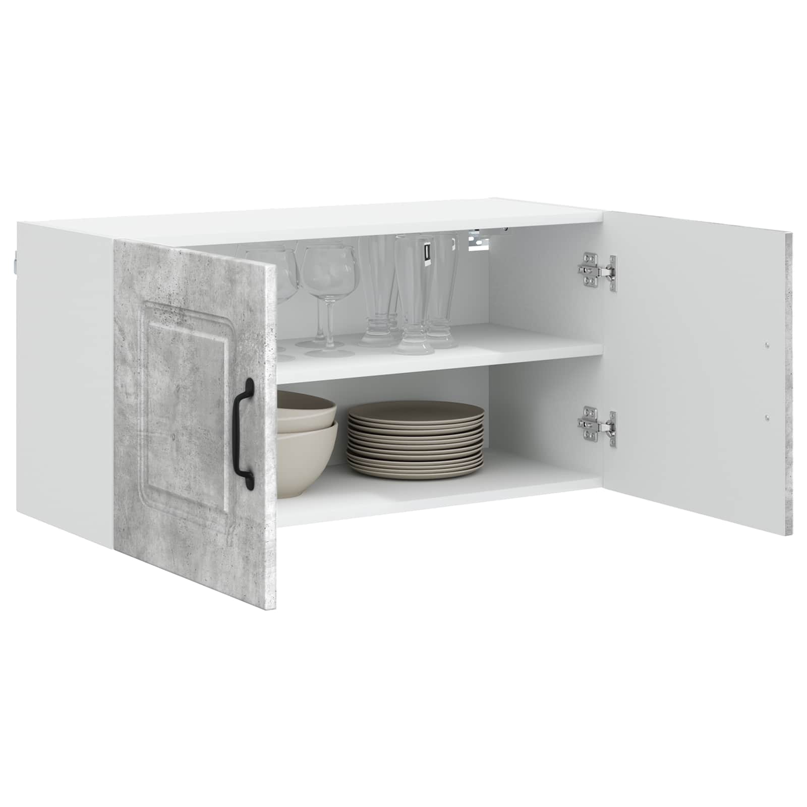 Vaatwasserpaneel met opslag Kalmar Beton Grijs 80 x 31 x 40 cm is nu te koop bij PeponiXL, paradijselijk wonen!