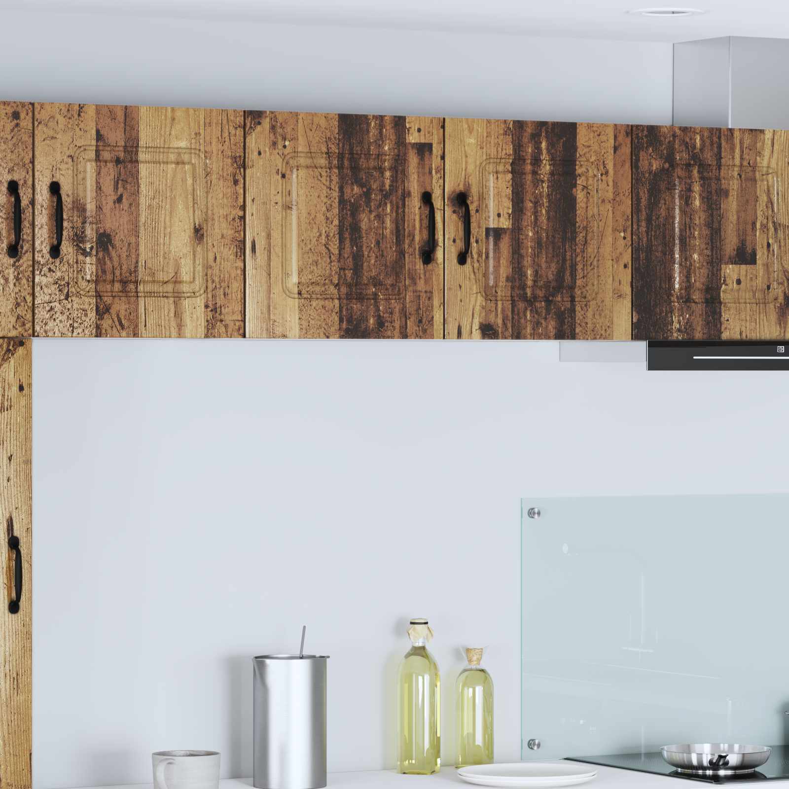 Keukenkast Kalmar Oudhout 80 x 31 x 40 cm Bewerkt hout is nu te koop bij PeponiXL, paradijselijk wonen!