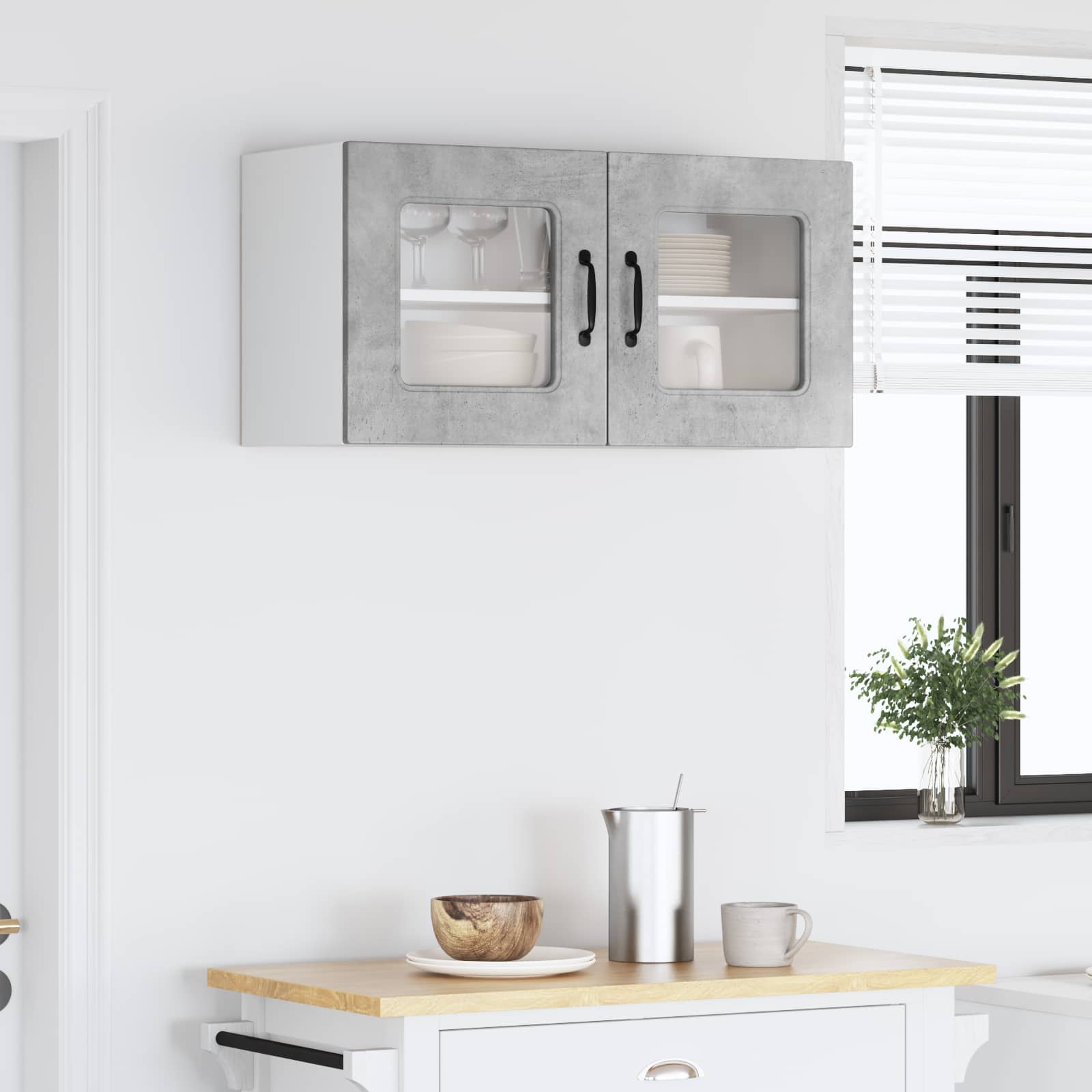 Vaatwasserpaneel met opslag Kalmar Beton Grijs 80 x 31 x 40 cm is nu te koop bij PeponiXL, paradijselijk wonen!