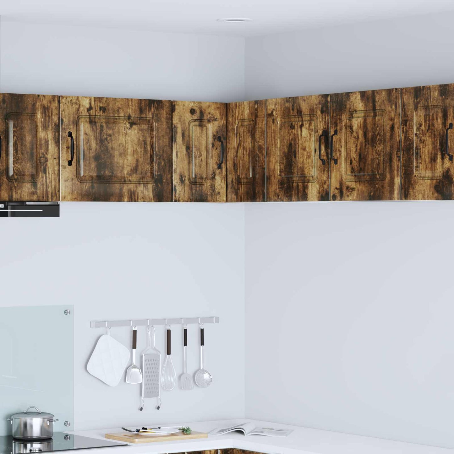 Keukenkast Kalmar Gerookt eiken 57 x 57 x 40 cm Bewerkt hout is nu te koop bij PeponiXL, paradijselijk wonen!