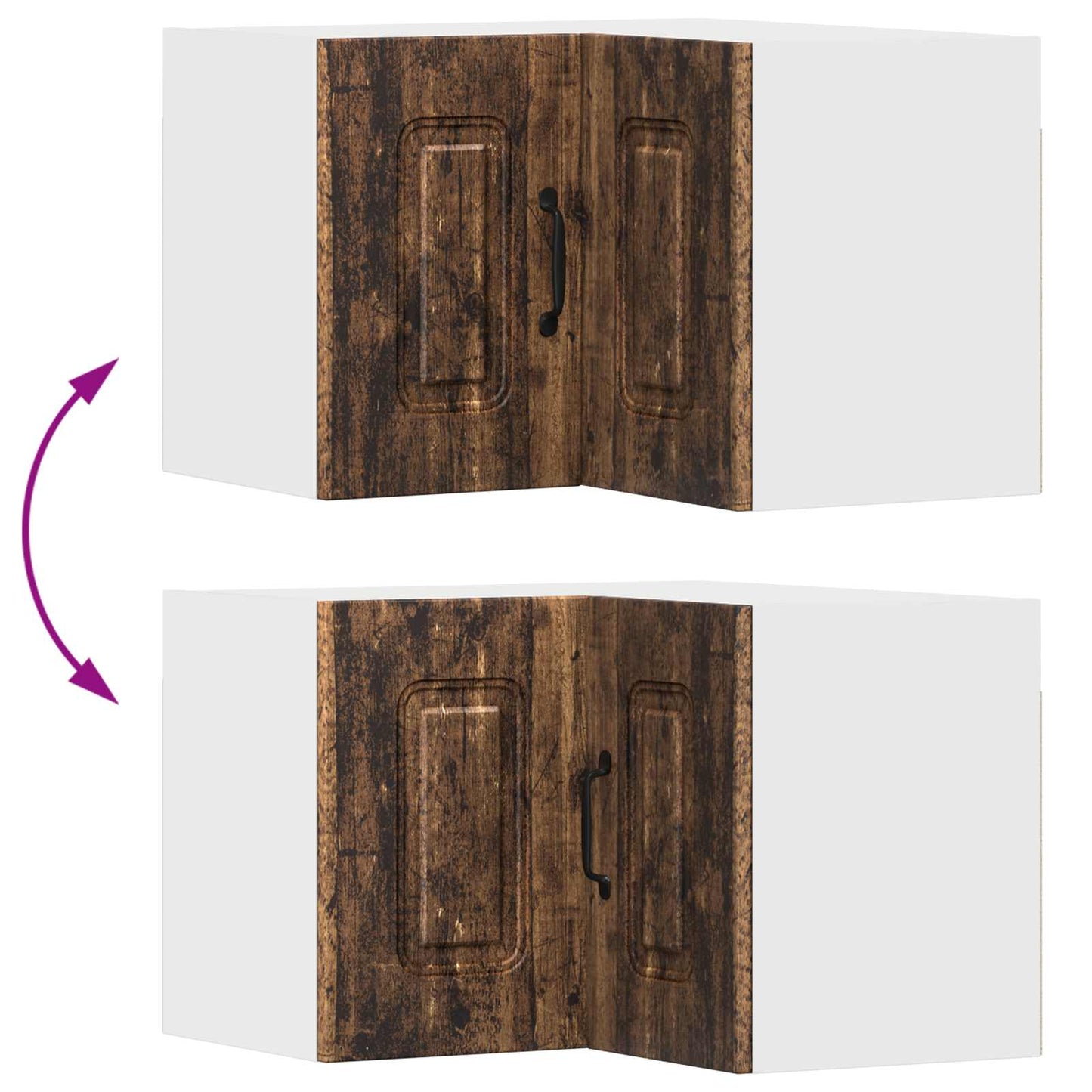 Vaatwasserpaneel Kalmar Oudhout 57 x 57 x 40 cm Bewerkt hout is nu te koop bij PeponiXL, paradijselijk wonen!