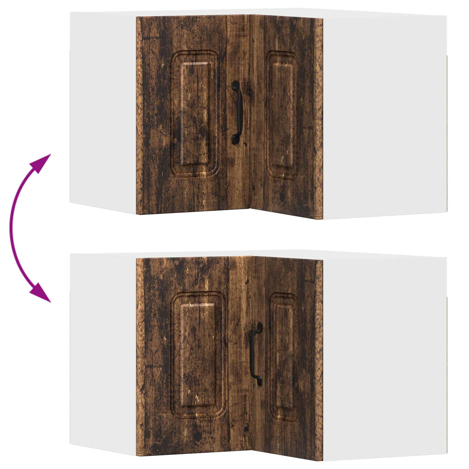 Vaatwasserpaneel Kalmar Oudhout 57 x 57 x 40 cm Bewerkt hout is nu te koop bij PeponiXL, paradijselijk wonen!