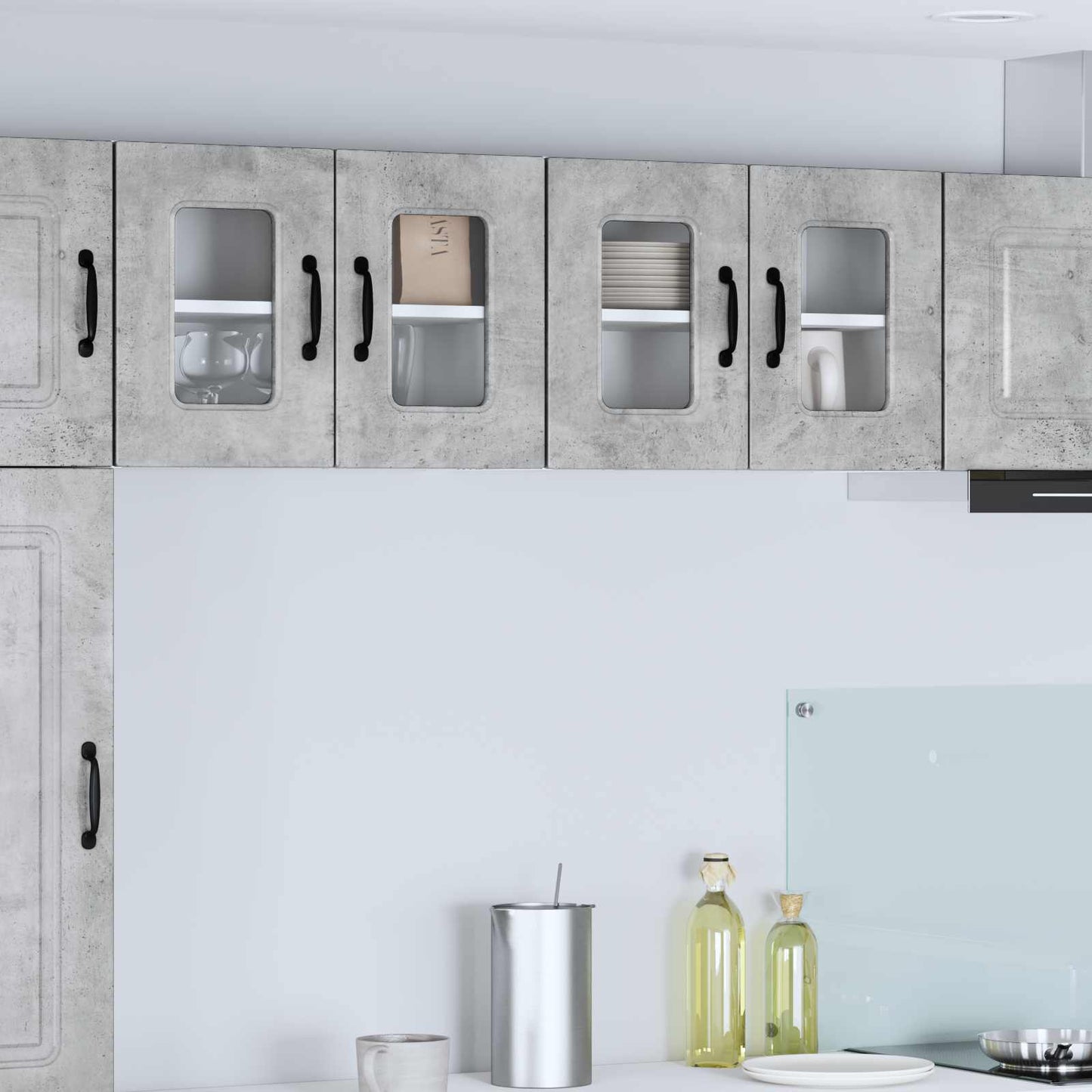 Vaatwasserpaneel Kalmar 2 pcs Beton Grijs 60 x 31 x 40 cm is nu te koop bij PeponiXL, paradijselijk wonen!