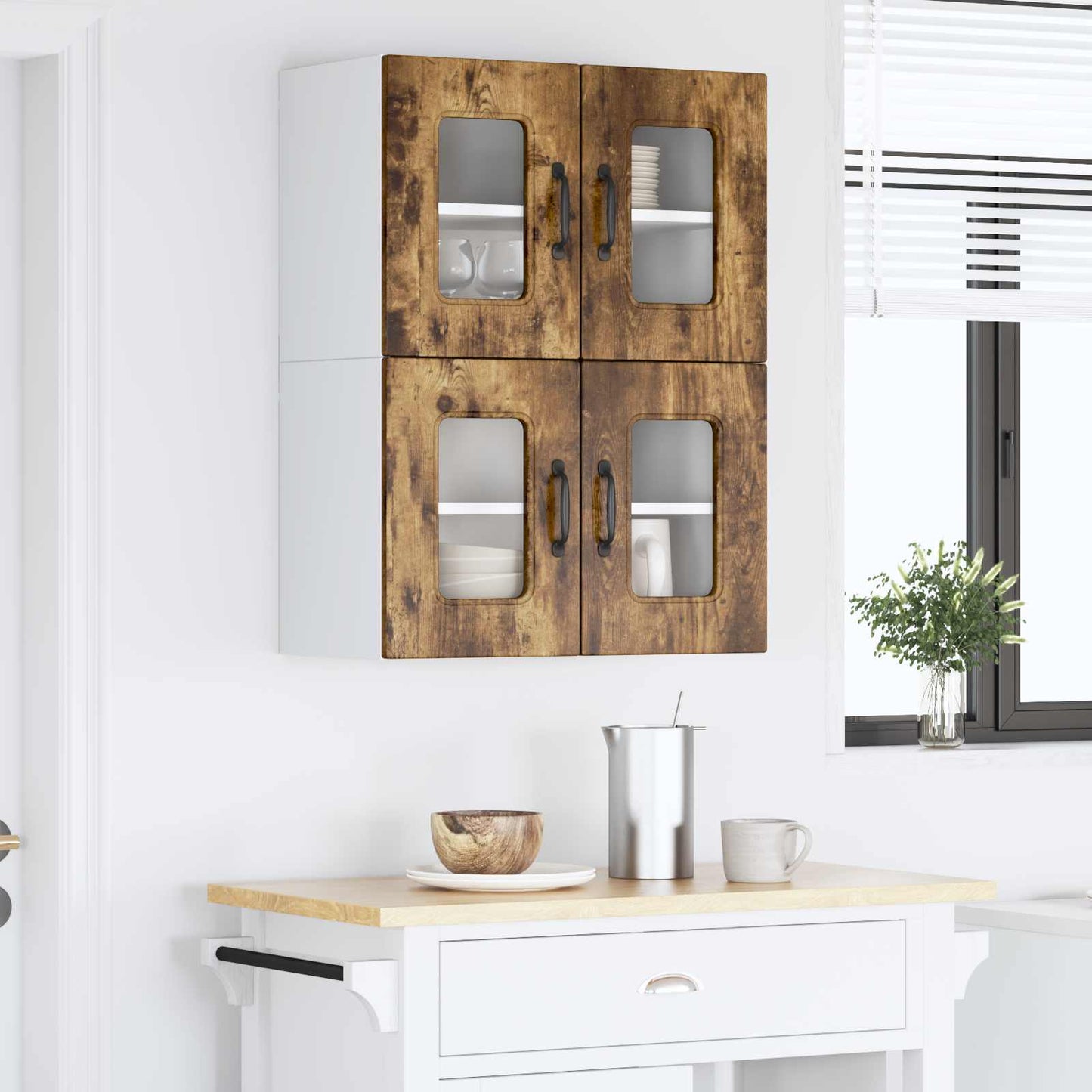 Vaatwasserpaneel Kalmar 2 pcs Gerookt eiken 60 x 31 x 40 cm is nu te koop bij PeponiXL, paradijselijk wonen!