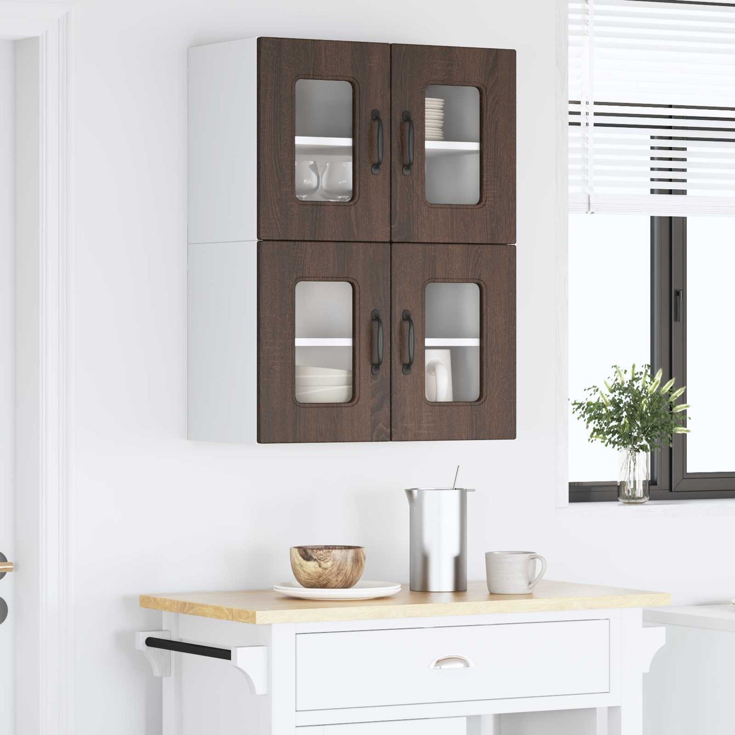 Vaatwasserpaneel Kalmar 2 pcs Bruin Eiken 60 x 31 x 40 cm is nu te koop bij PeponiXL, paradijselijk wonen!