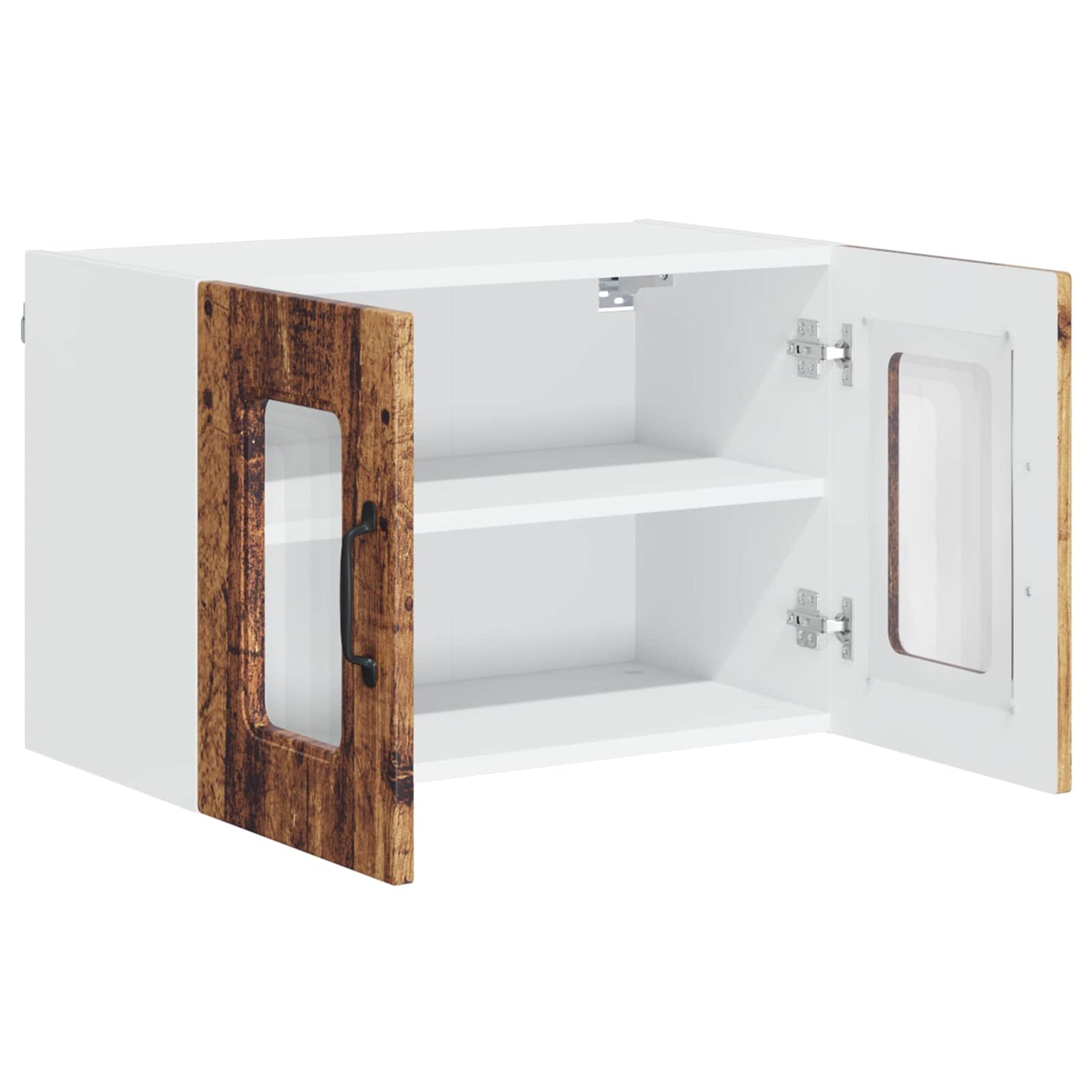 Keukenkast Kalmar 2 pcs Oudhout 60 x 31 x 40 cm Bewerkt hout is nu te koop bij PeponiXL, paradijselijk wonen!