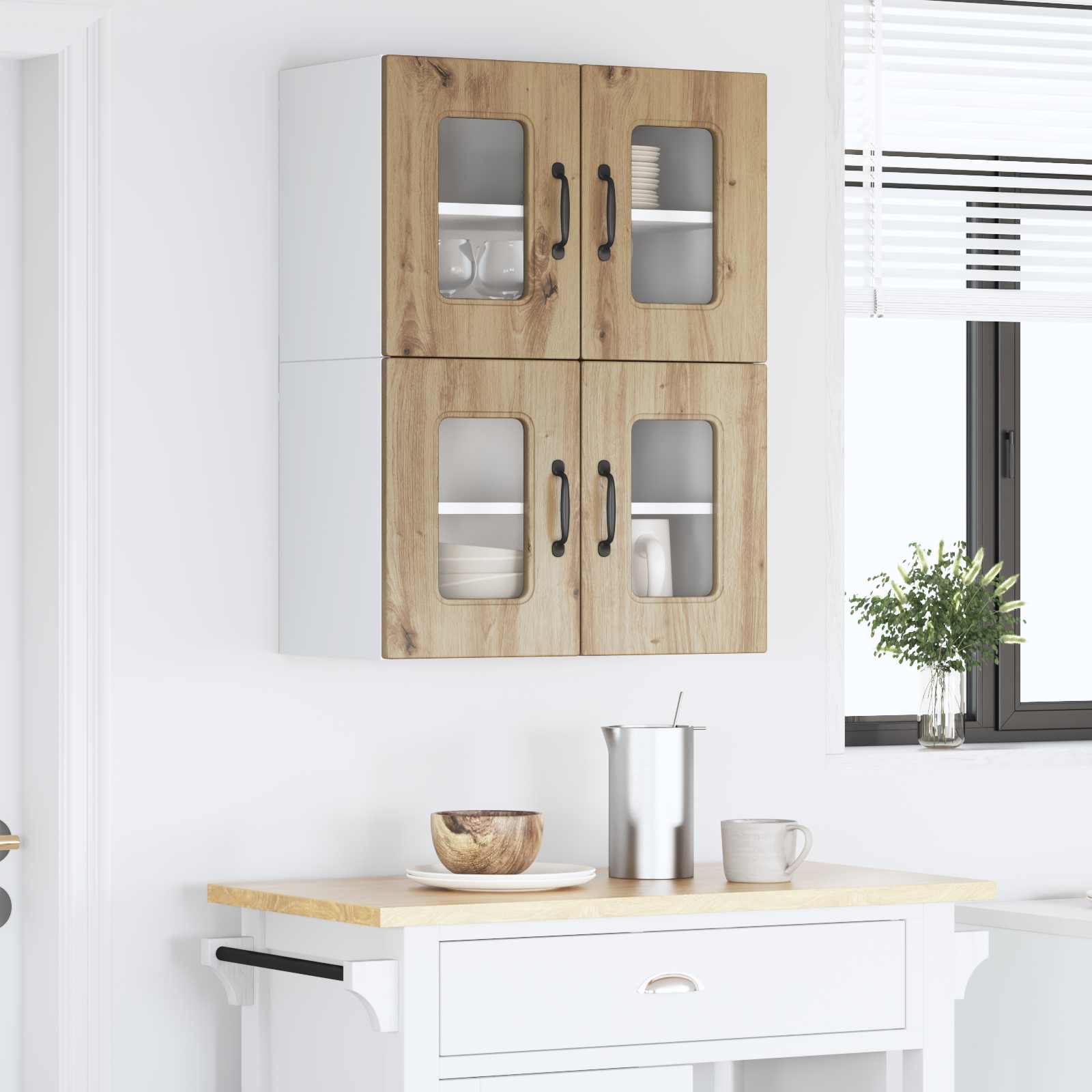 Vaatwasserpaneel Kalmar 2 pcs Artisan Eiken 60 x 31 x 40 cm is nu te koop bij PeponiXL, paradijselijk wonen!