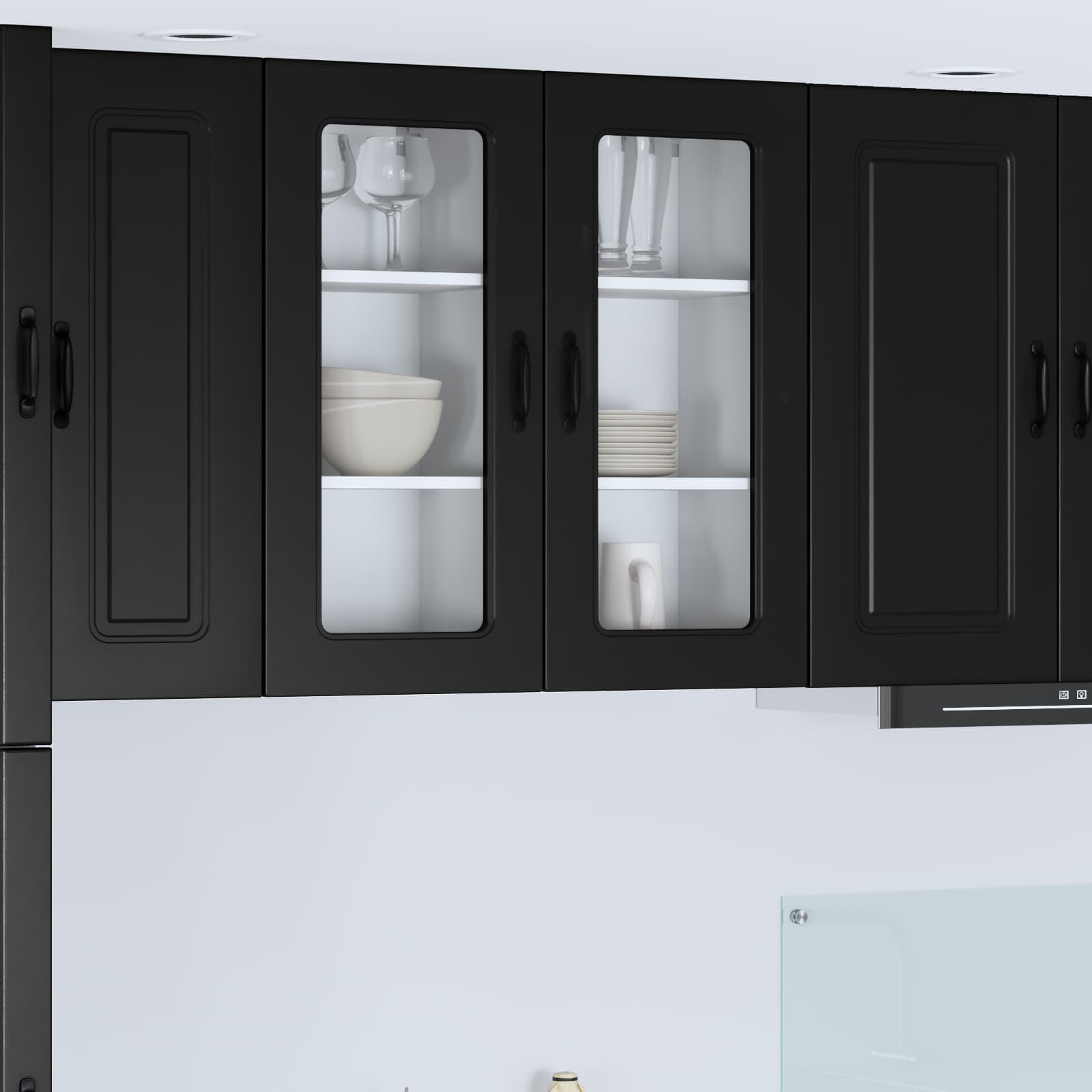 Vaatwasserpaneel Kalmar Zwart 40 x 31 x 80 cm Bewerkt hout is nu te koop bij PeponiXL, paradijselijk wonen!