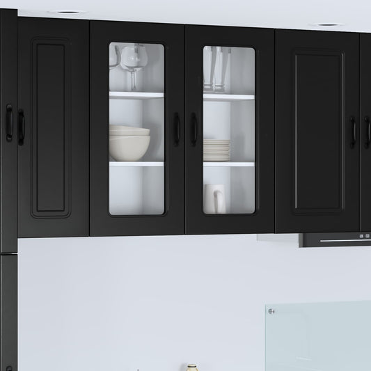 Vaatwasserpaneel Kalmar Zwart 40 x 31 x 80 cm Bewerkt hout is nu te koop bij PeponiXL, paradijselijk wonen!
