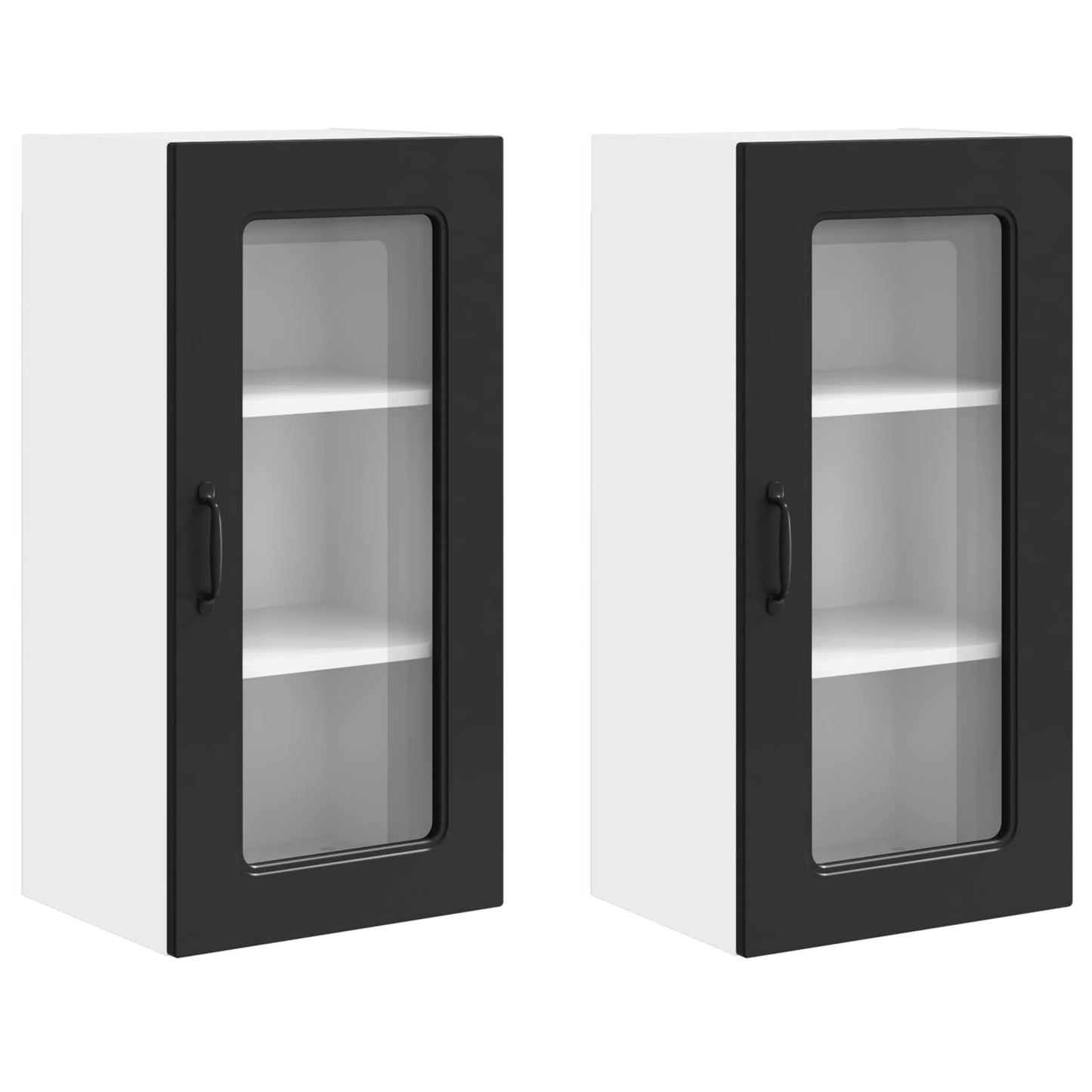Vaatwasserpaneel met opslag Kalmar 2 pcs Zwart 40 x 31 x 80 cm is nu te koop bij PeponiXL, paradijselijk wonen!