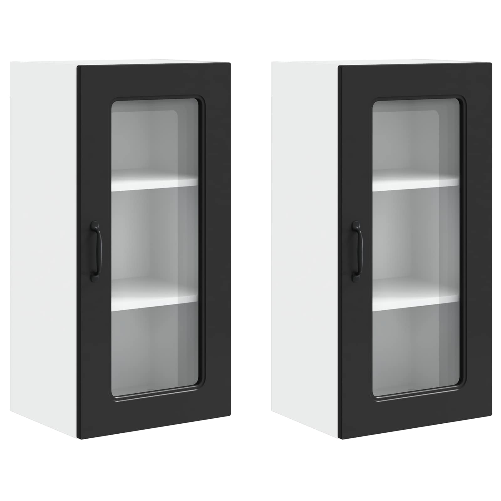 Vaatwasserpaneel met opslag Kalmar 2 pcs Zwart 40 x 31 x 80 cm is nu te koop bij PeponiXL, paradijselijk wonen!