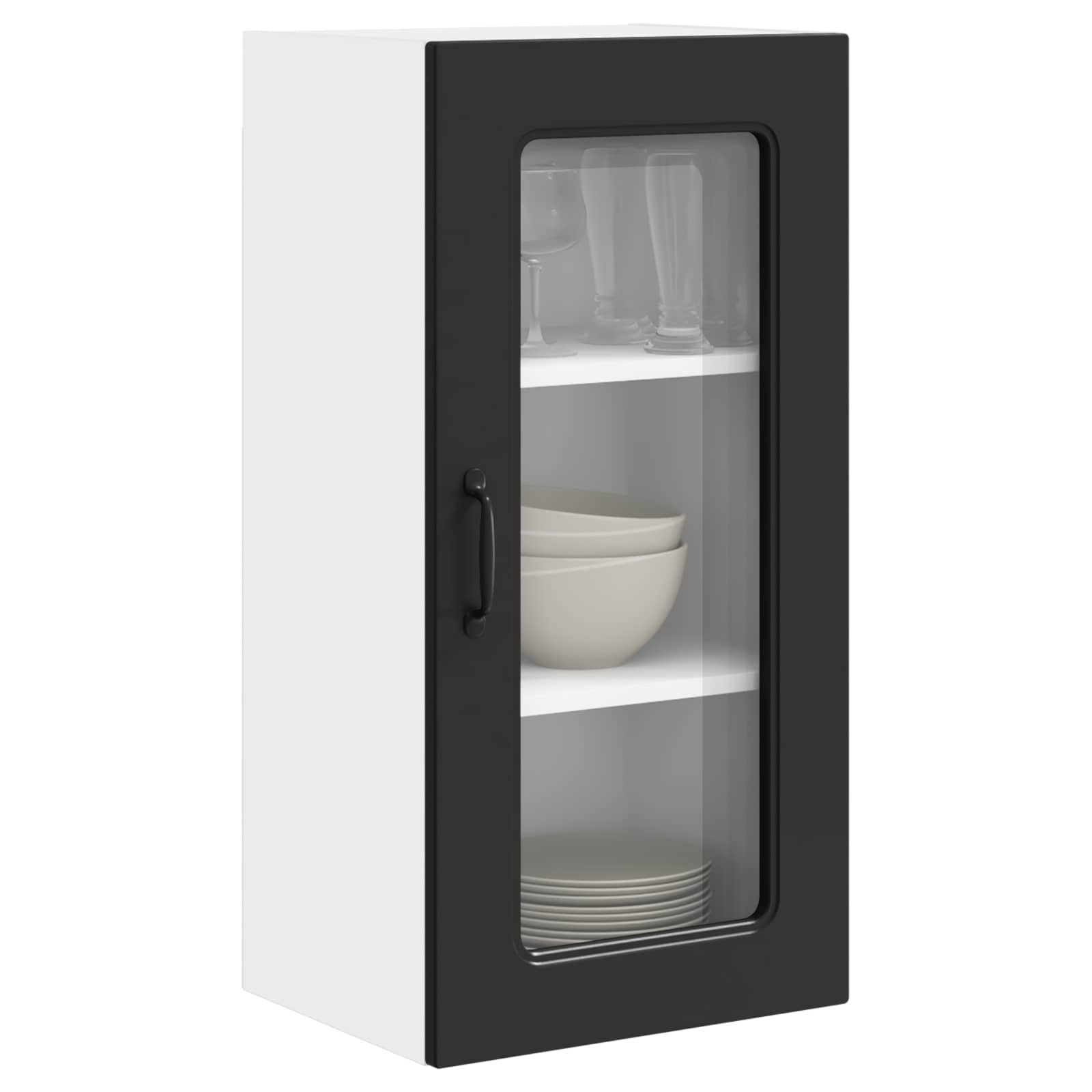 Vaatwasserpaneel met opslag Kalmar 2 pcs Zwart 40 x 31 x 80 cm is nu te koop bij PeponiXL, paradijselijk wonen!