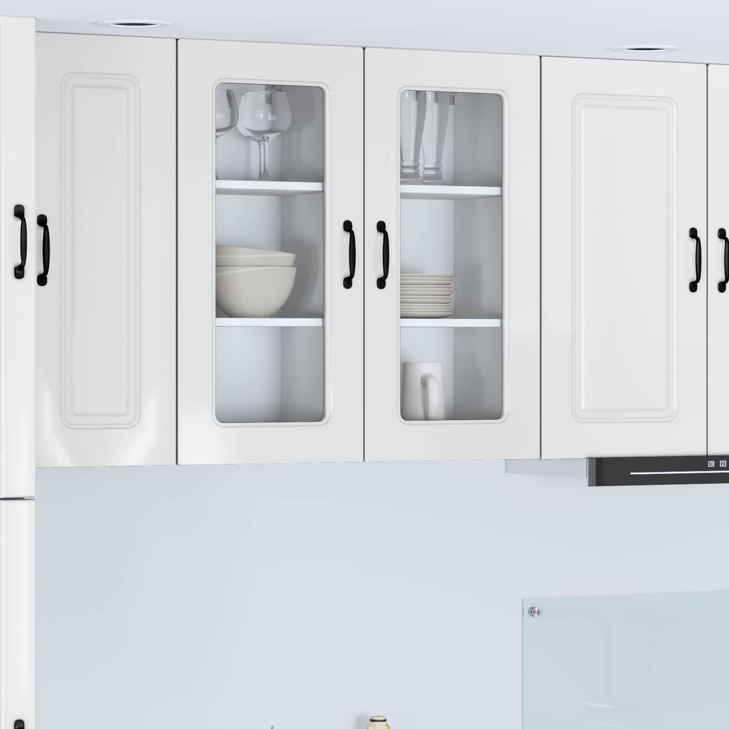 Vaatwasserpaneel Kalmar 2 pcs Hoogglans wit 40 x 31 x 80 cm is nu te koop bij PeponiXL, paradijselijk wonen!