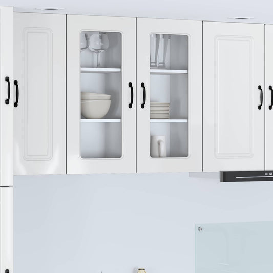 Vaatwasserpaneel Kalmar 2 pcs Hoogglans wit 40 x 31 x 80 cm is nu te koop bij PeponiXL, paradijselijk wonen!