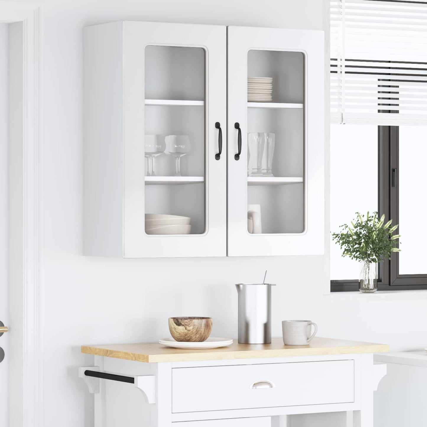 Vaatwasserpaneel Kalmar 2 pcs Hoogglans wit 40 x 31 x 80 cm is nu te koop bij PeponiXL, paradijselijk wonen!