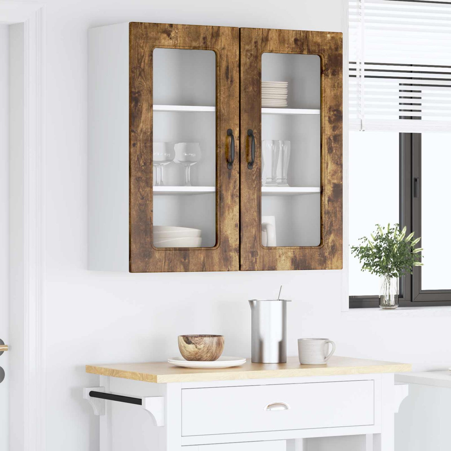 Vaatwasserpaneel Kalmar 2 pcs Gerookt eiken 40 x 31 x 80 cm is nu te koop bij PeponiXL, paradijselijk wonen!