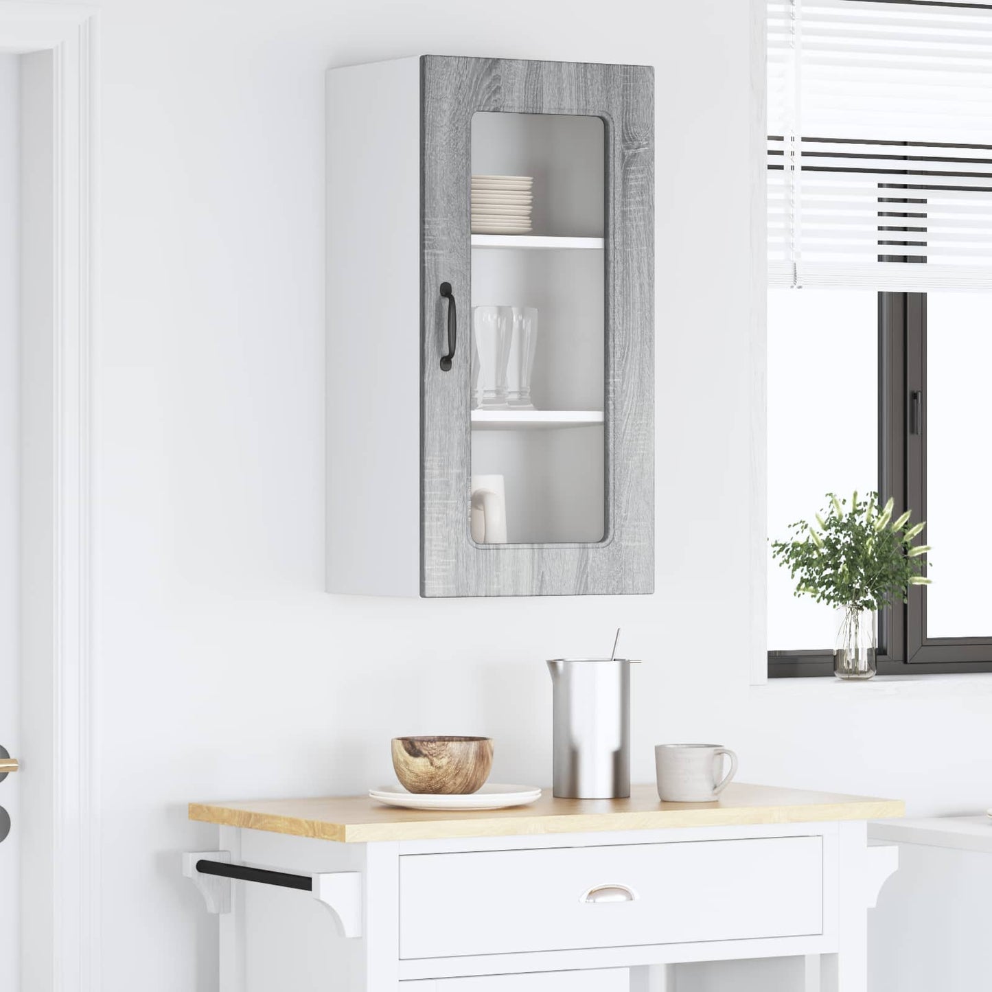 Vaatwasserpaneel met opslag Kalmar Grijs Sonoma 40 x 31 x 80 cm is nu te koop bij PeponiXL, paradijselijk wonen!