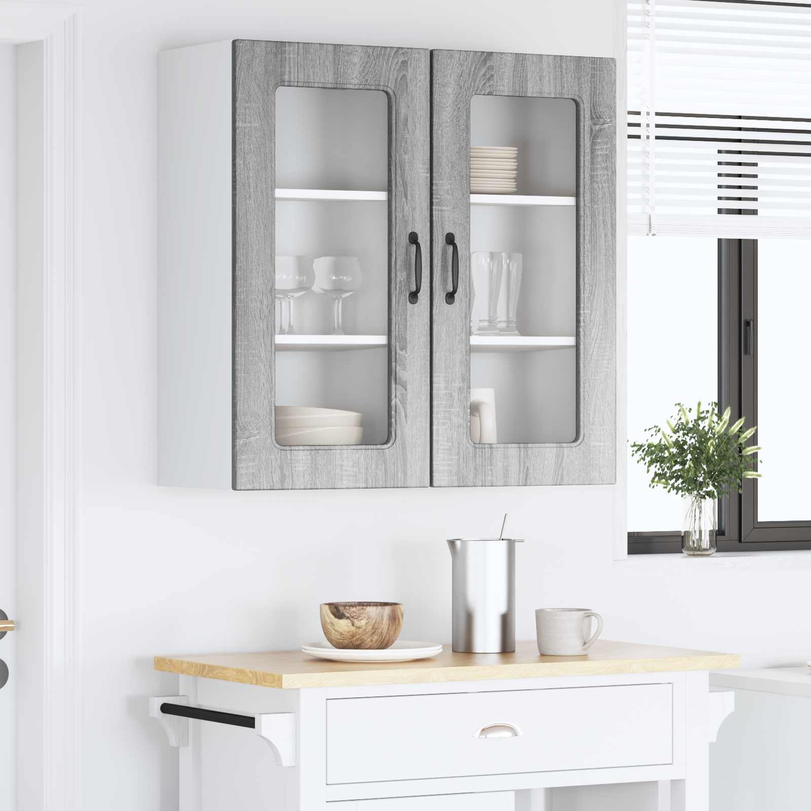 Vaatwasserpaneel Kalmar 2 pcs Grijs Sonoma 40 x 31 x 80 cm is nu te koop bij PeponiXL, paradijselijk wonen!