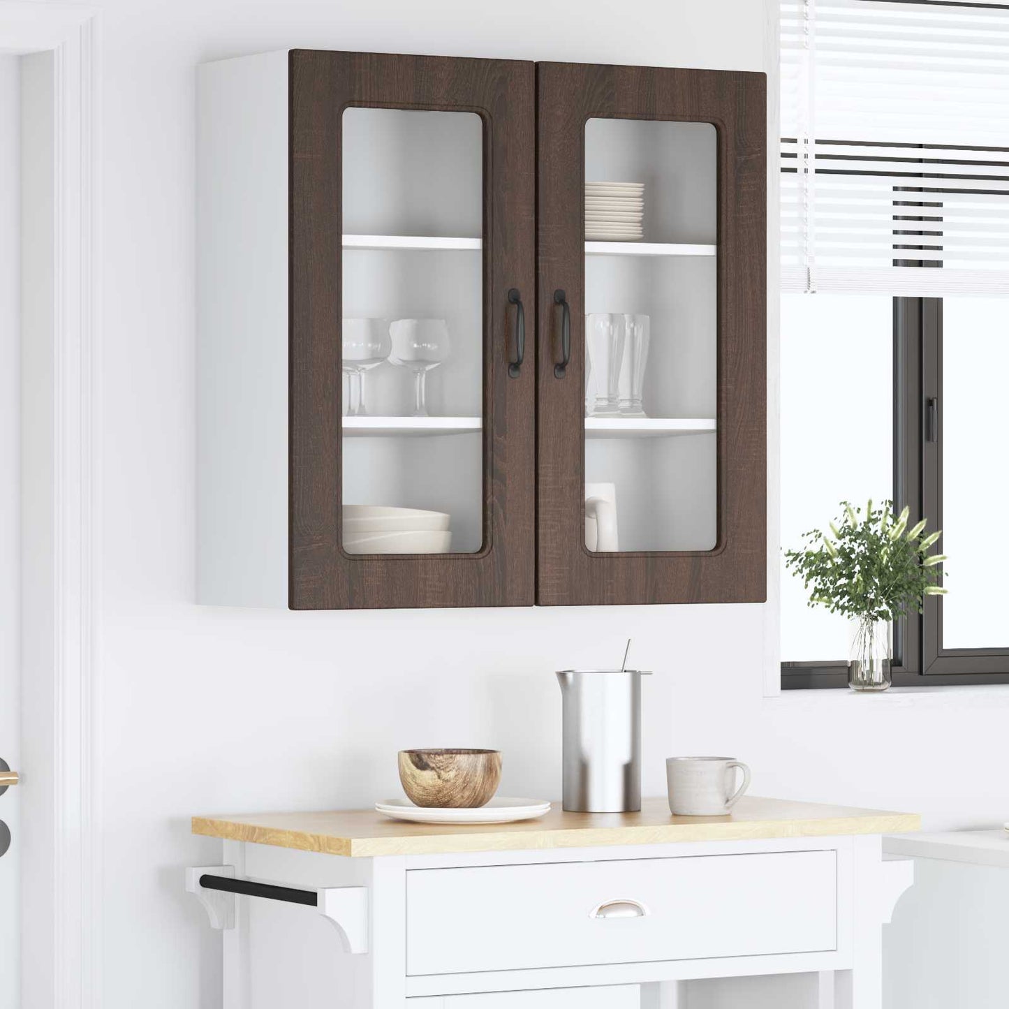 Vaatwasserpaneel Kalmar 2 pcs Bruin Eiken 40 x 31 x 80 cm is nu te koop bij PeponiXL, paradijselijk wonen!