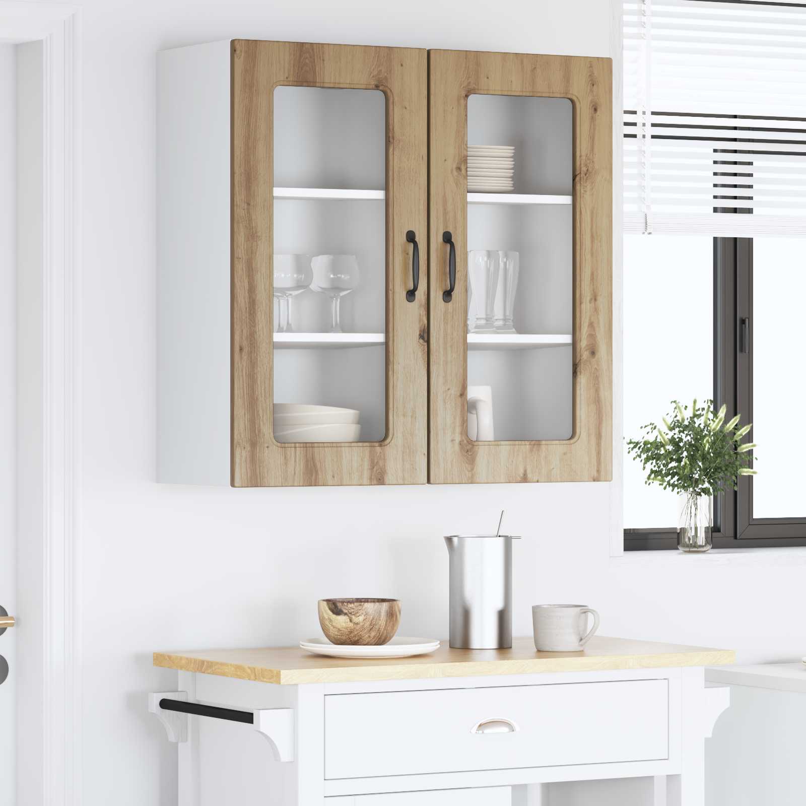 Vaatwasserpaneel Kalmar 2 pcs Artisan Eiken 40 x 31 x 80 cm is nu te koop bij PeponiXL, paradijselijk wonen!